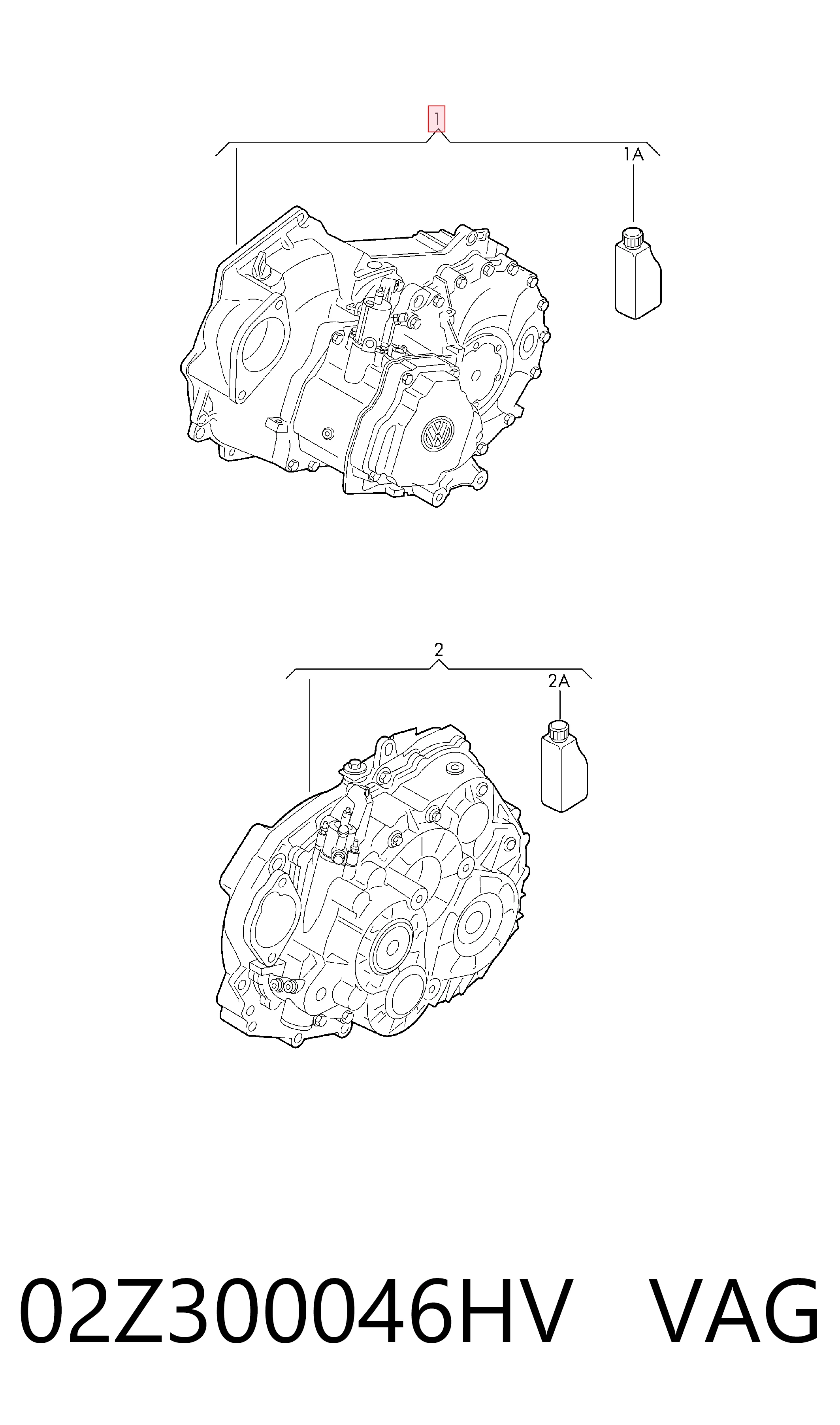 Caixa de Mudança montada (caixa mecânica de velocidades) para Volkswagen Multivan T5 7HM, 7HN, 7HF, 7EF, 7EM, 7EN