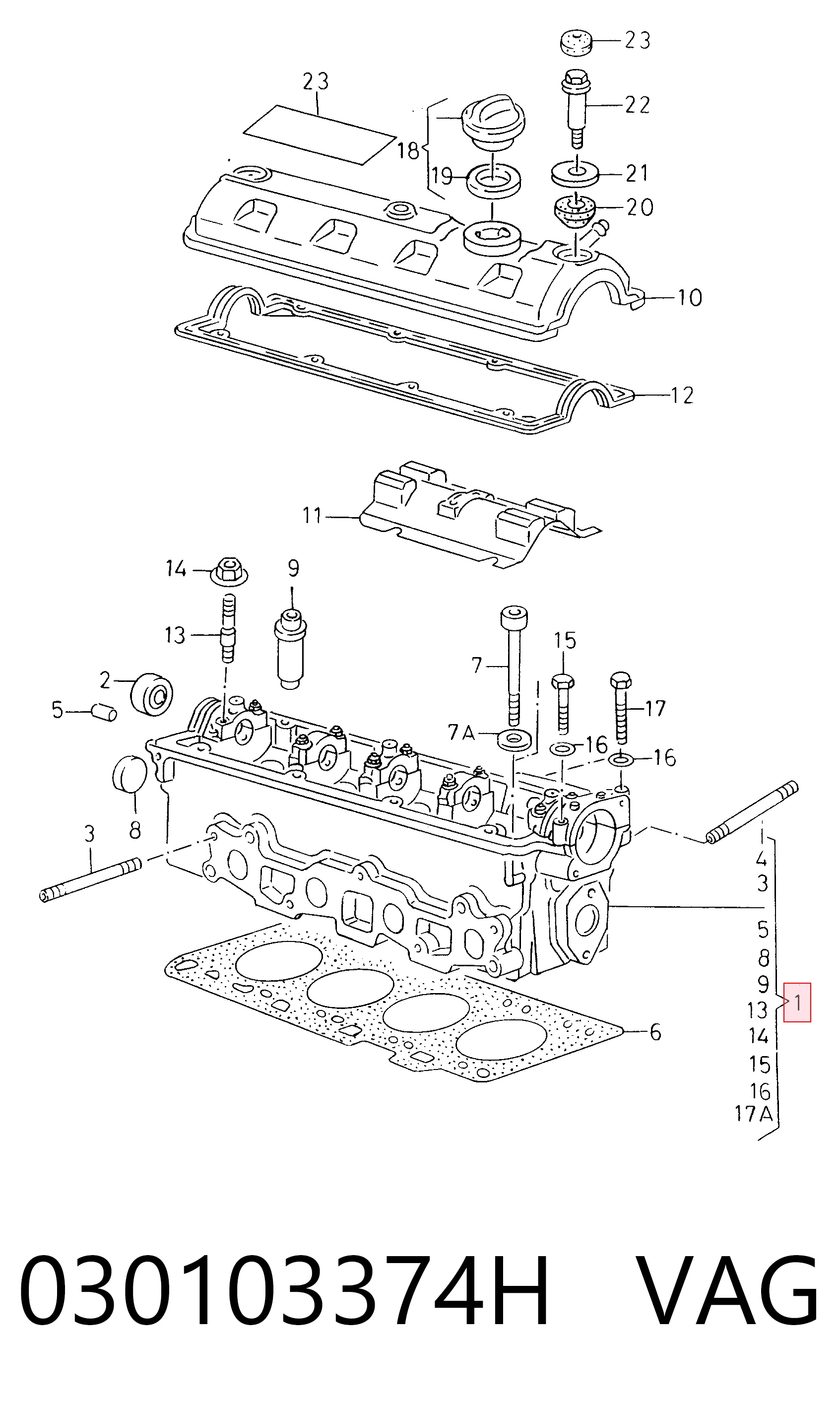 Cabeça de motor (CBC) para Seat Cordoba  6K5