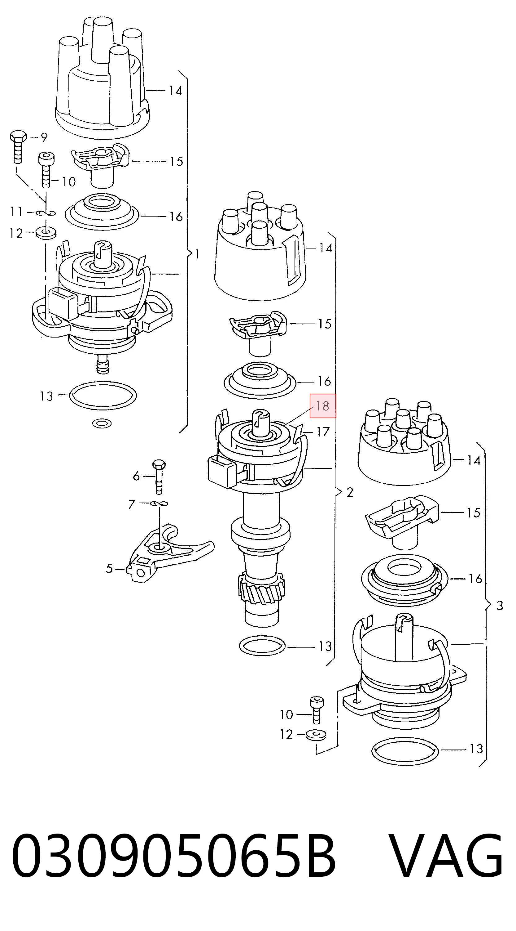030905065B VAG Sensor de efeito Hall