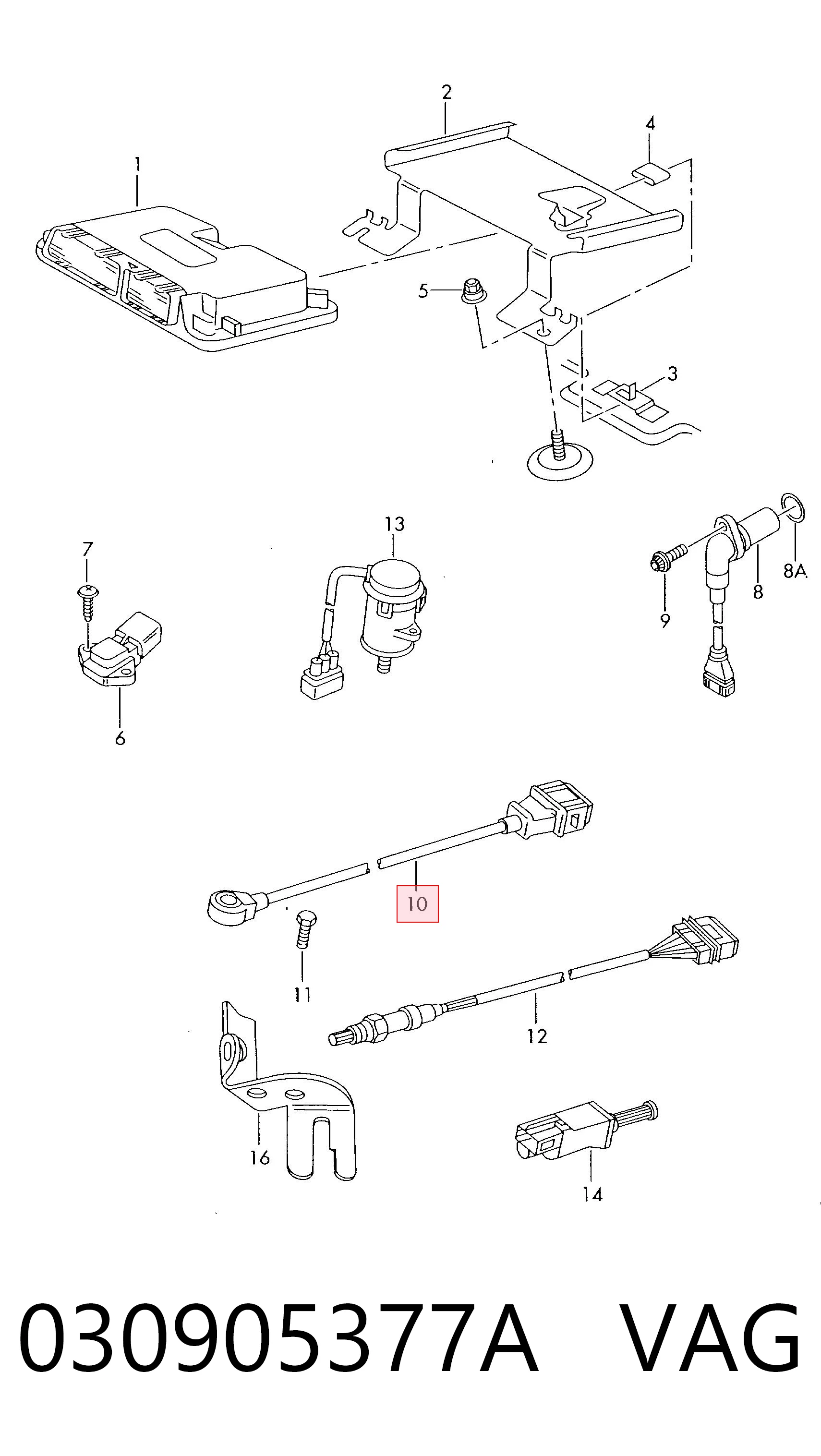030905377A VAG Sensor de detonação
