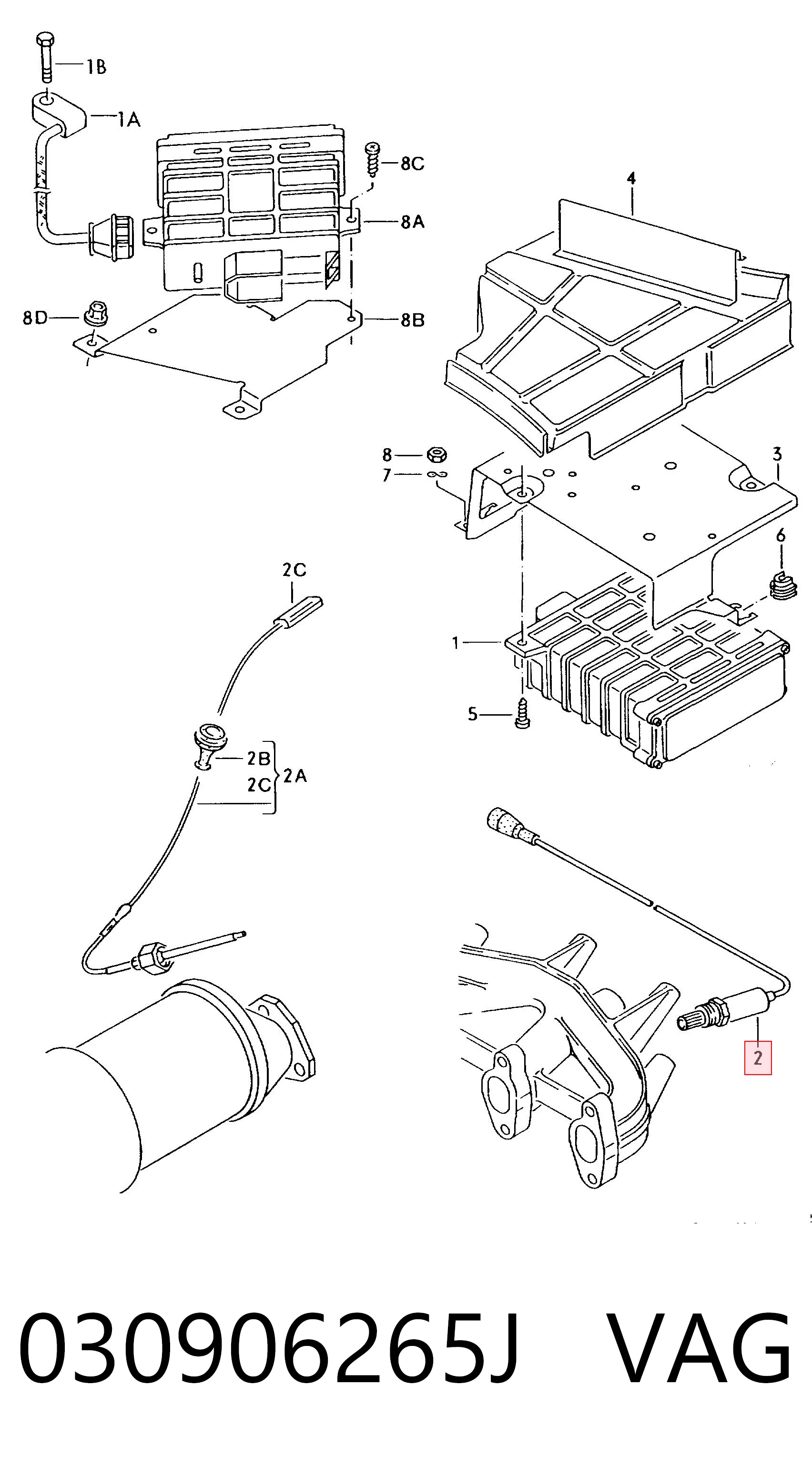Sonda lambda, sensor de oxigênio Volkswagen Jetta II 19E, 1G2, 165, 167 ao melhor preço