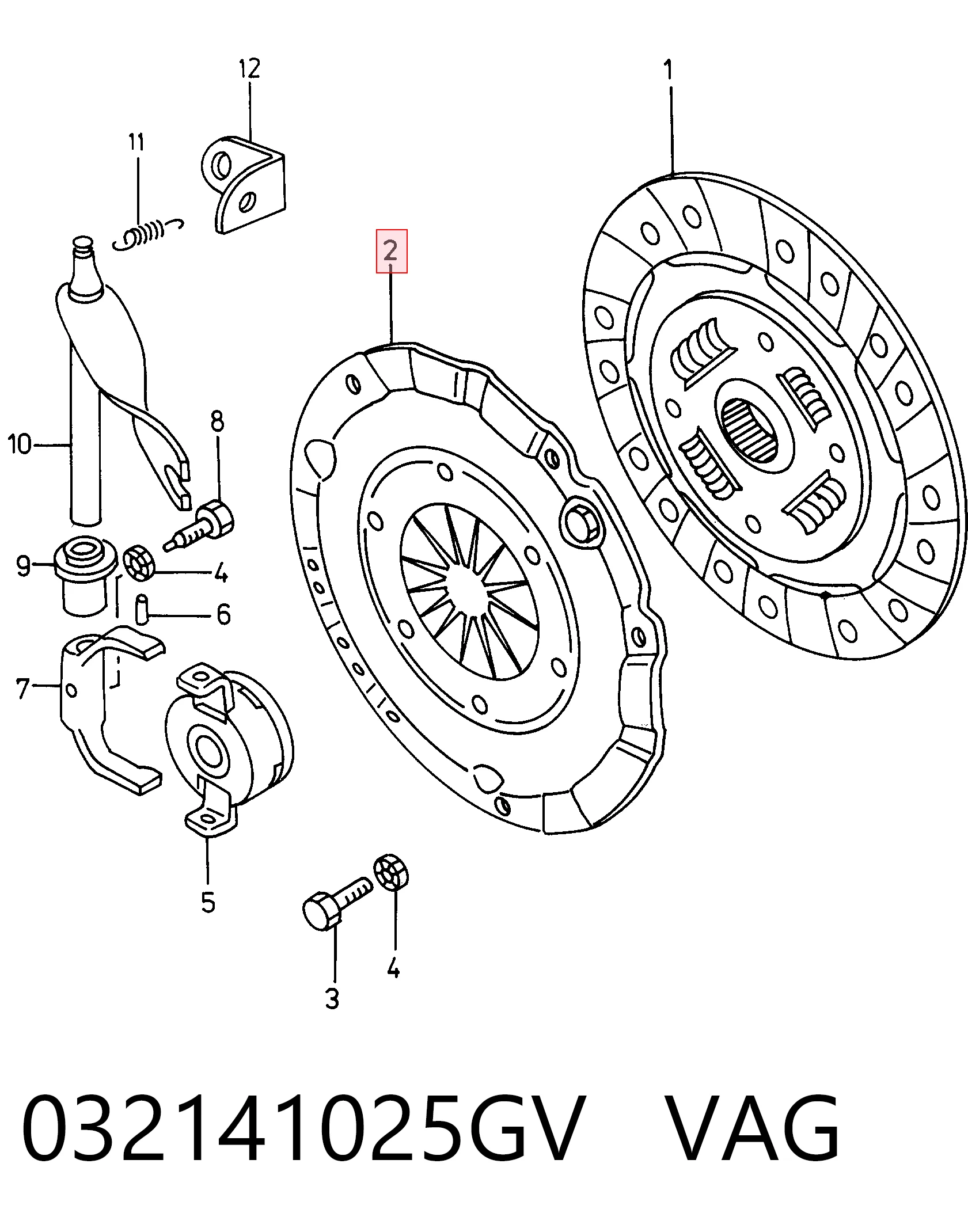 Cesta de embraiagem Skoda Felicia I 791, 6U1