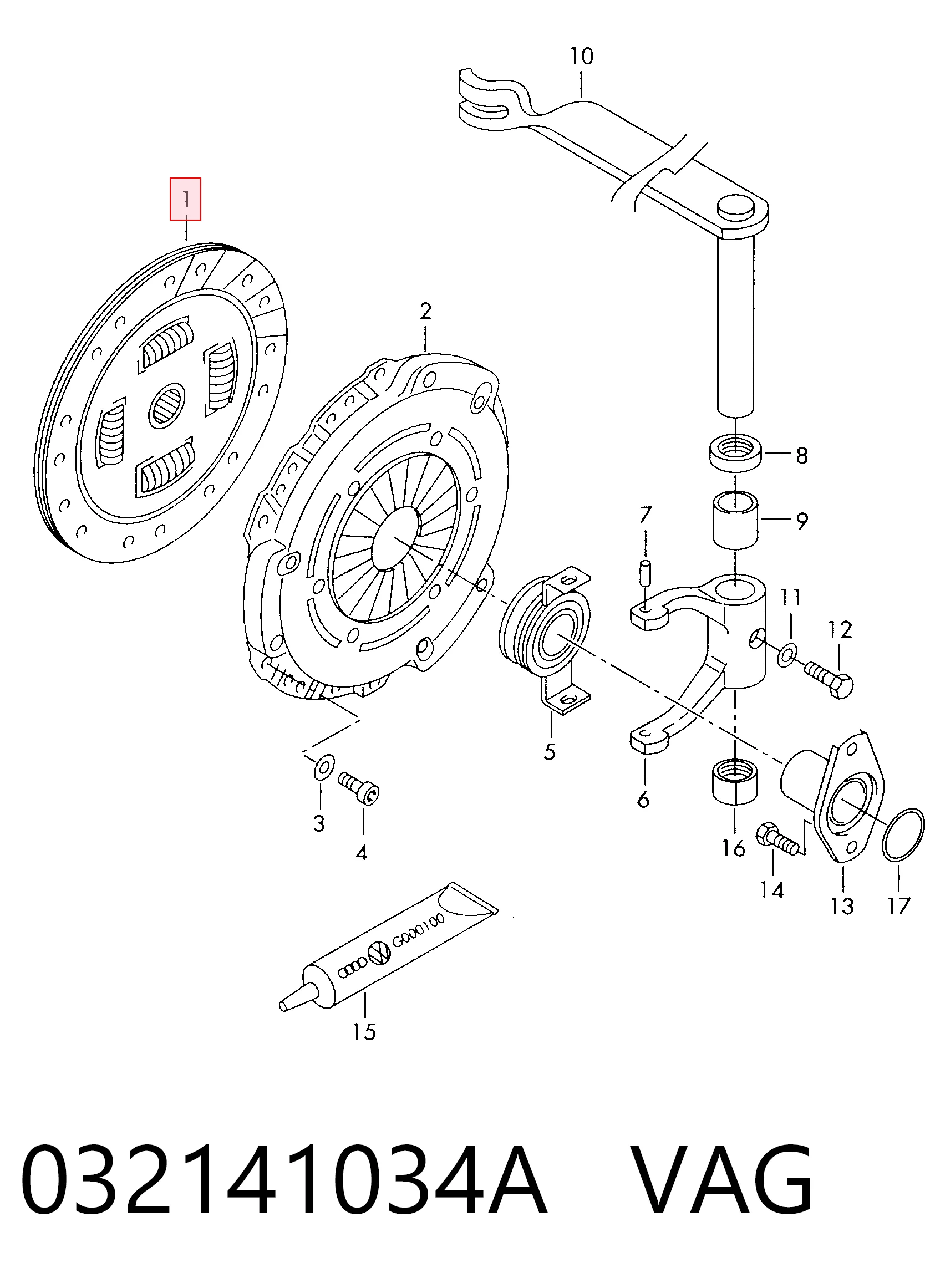 Disco de embraiagem Skoda Fabia I 6Y5