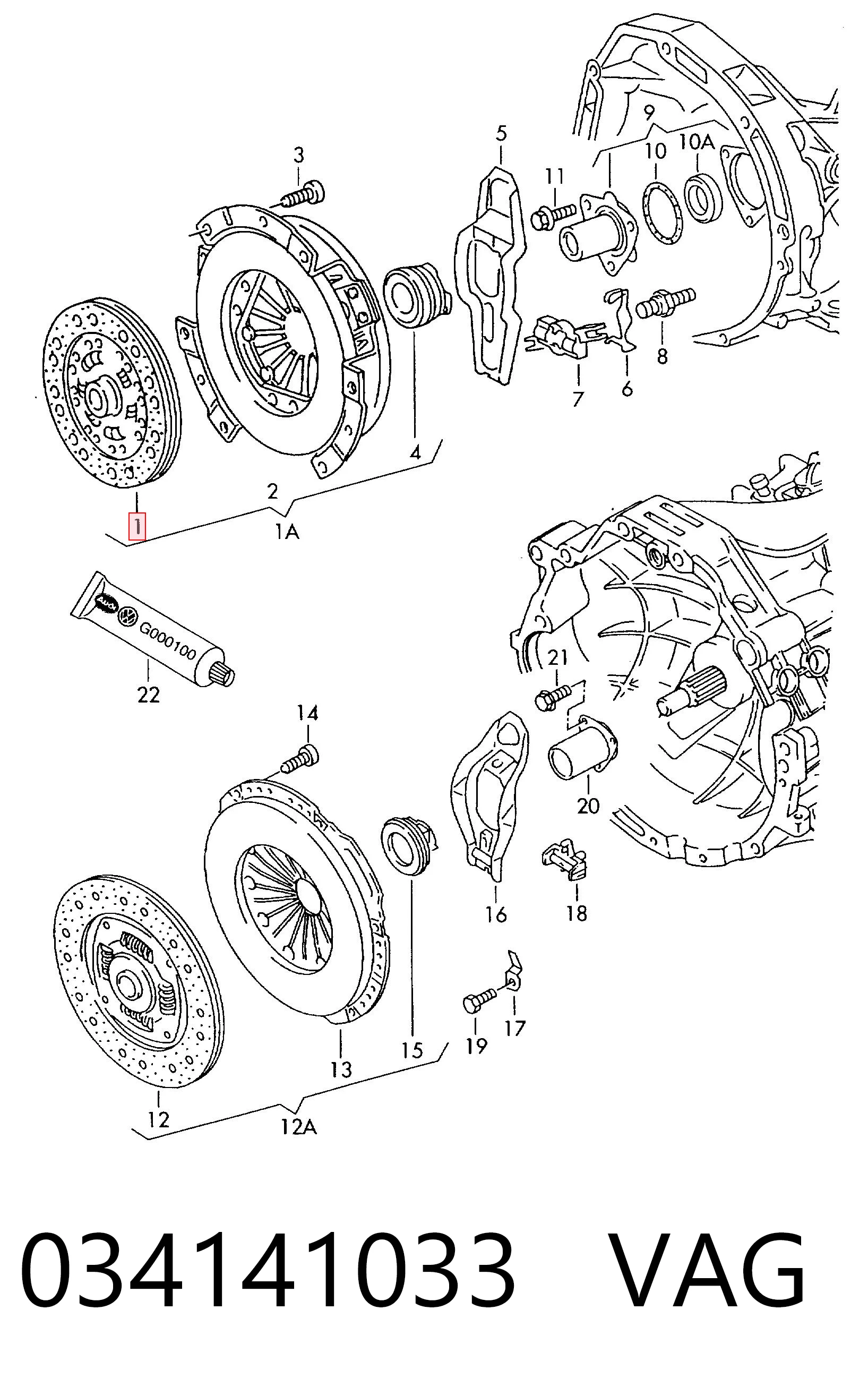Disco de embraiagem Audi A6 C6 4F2