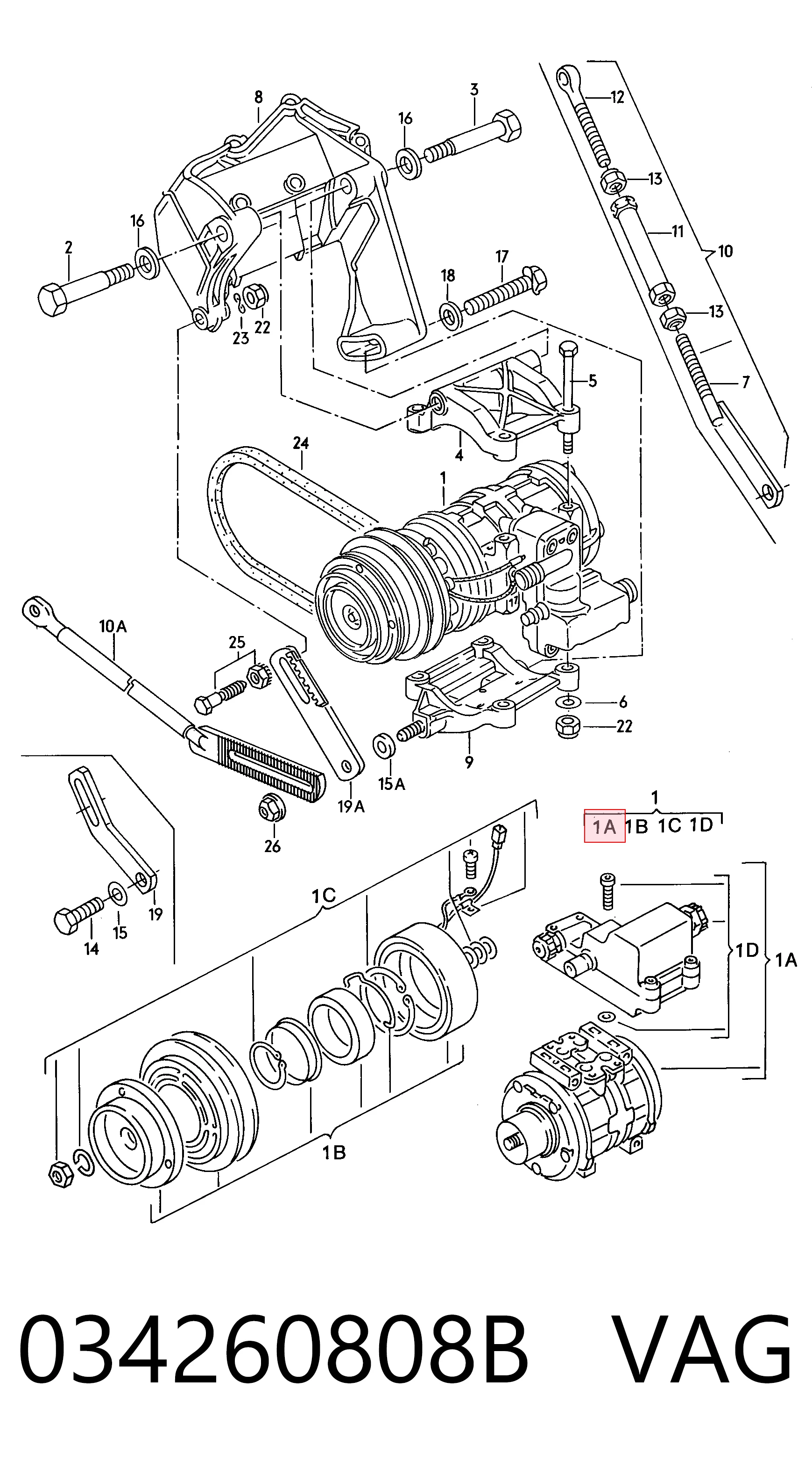 57357 Four Seasons Compressor de aparelho de ar condicionado