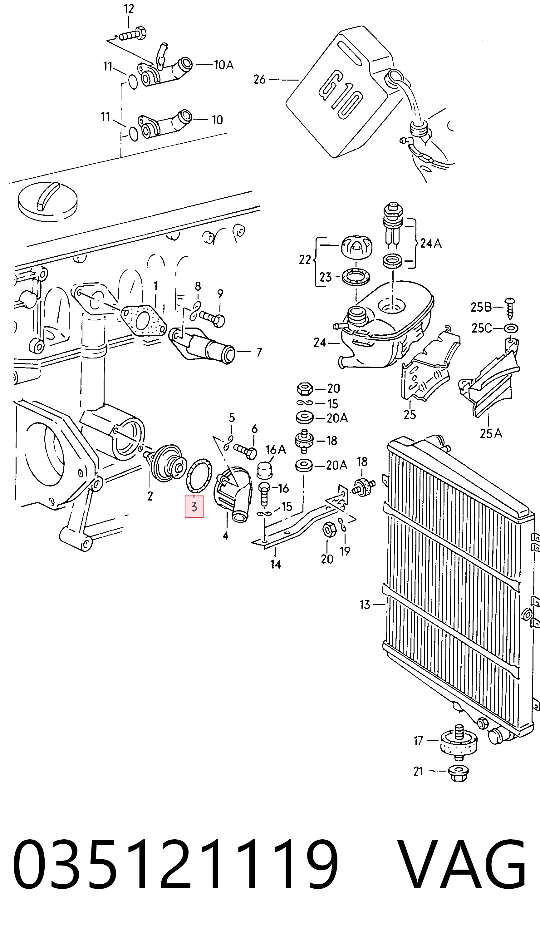  Vedante de termostato Seat Alhambra monovolume (7V8, 7V9) (1996 - 2010) 