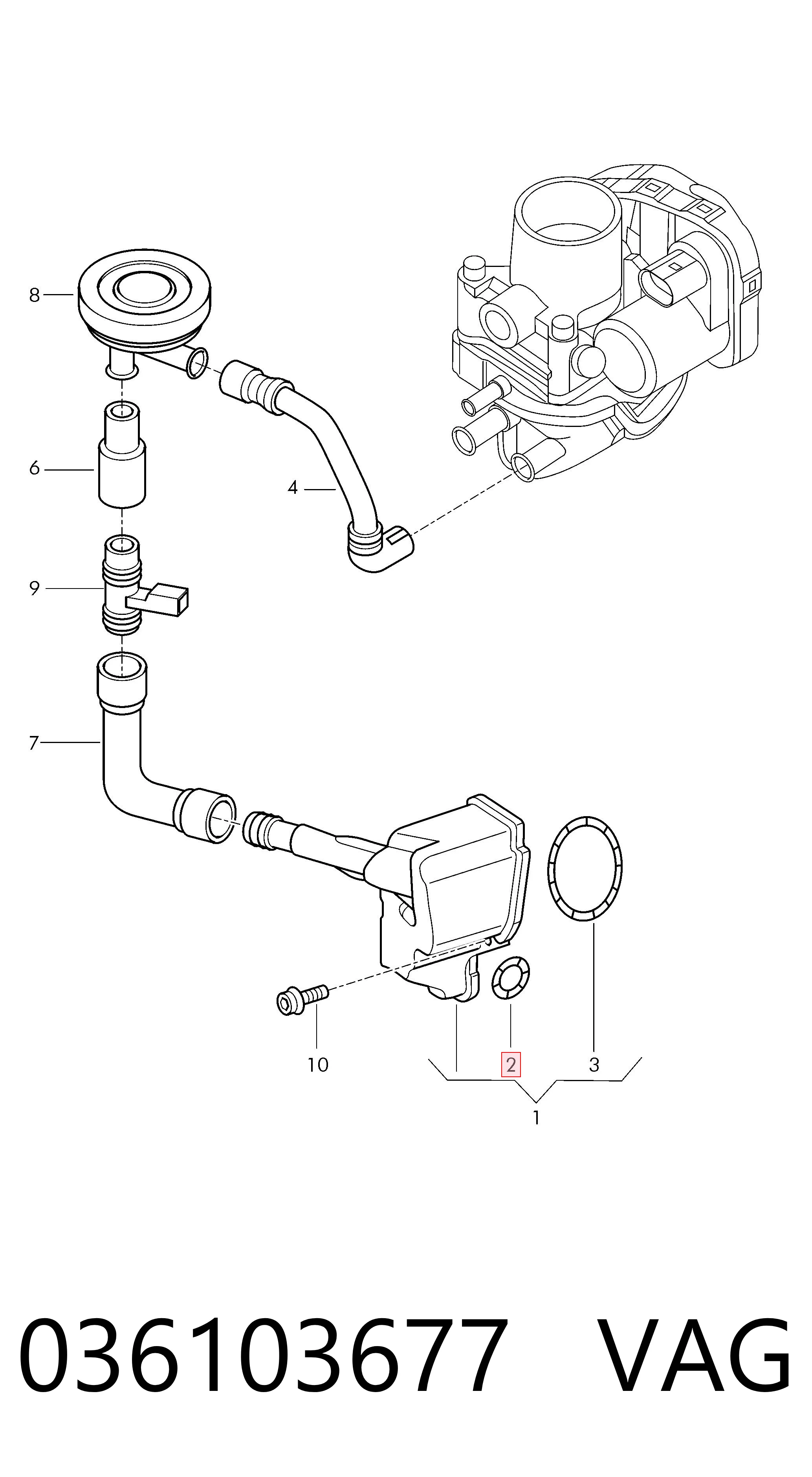 Vedante anular de separador de óleo dos gases de cárter VAG 036103677 preço, a partir de 1,56 USD