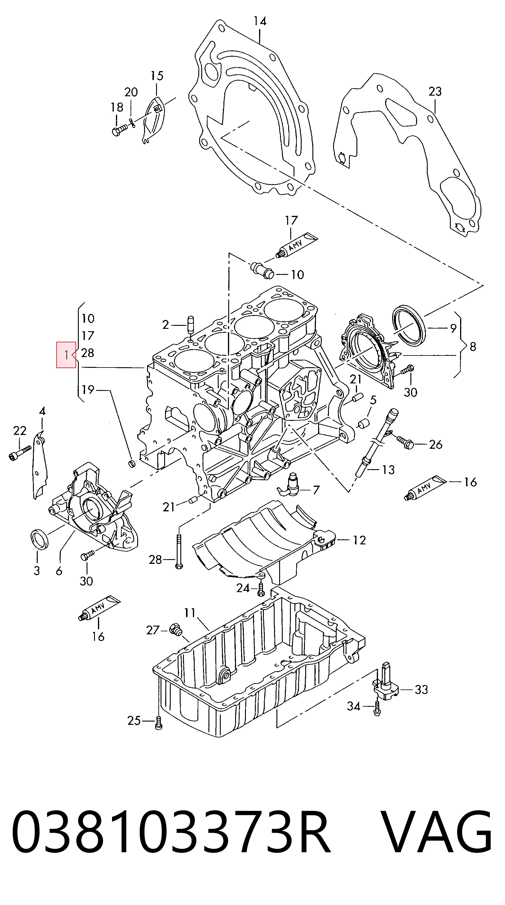 Cabeça de motor (CBC) Volkswagen Transporter T5 7HB, 7HJ, 7EB, 7EJ