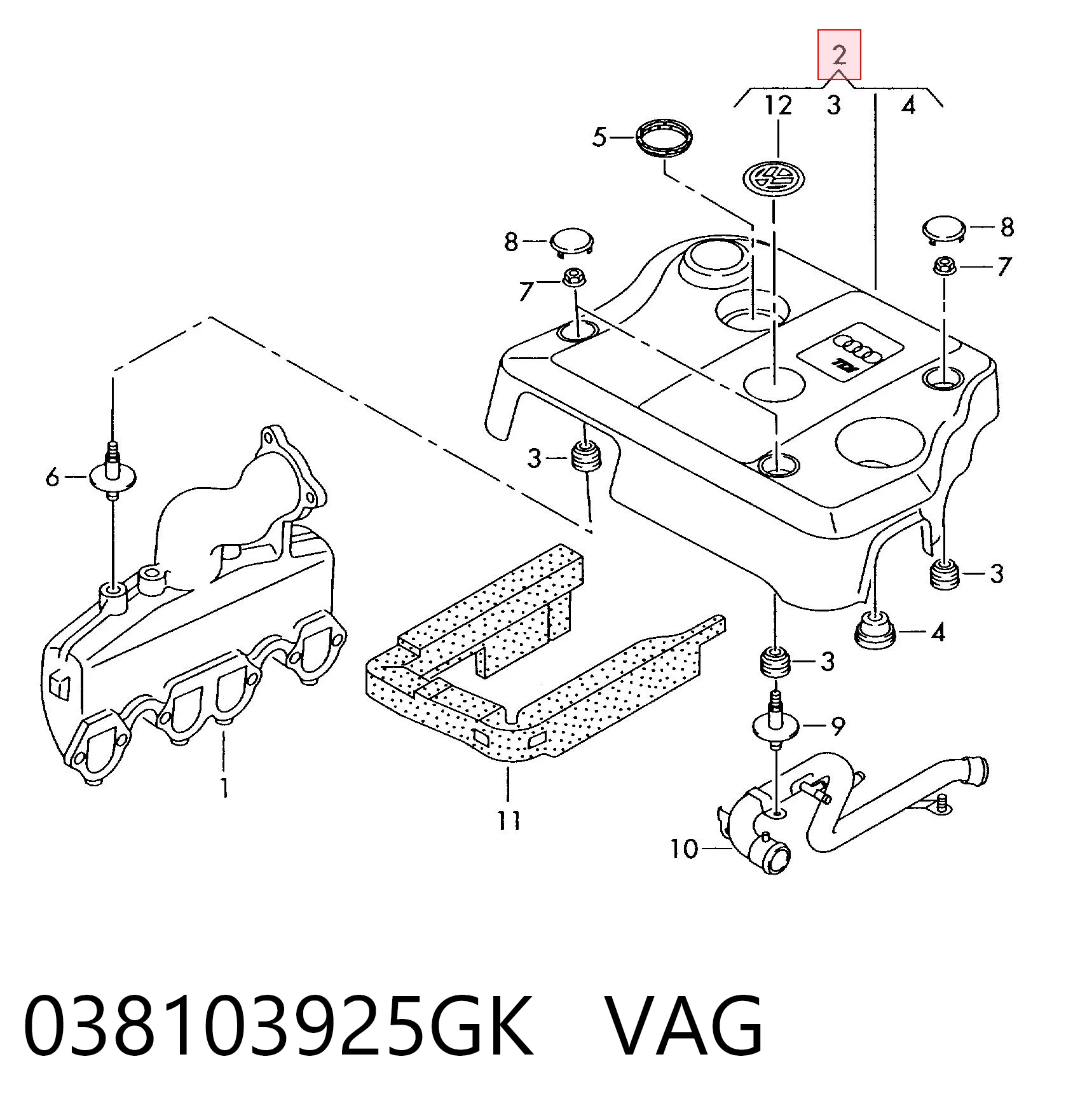 038103925GK VAG