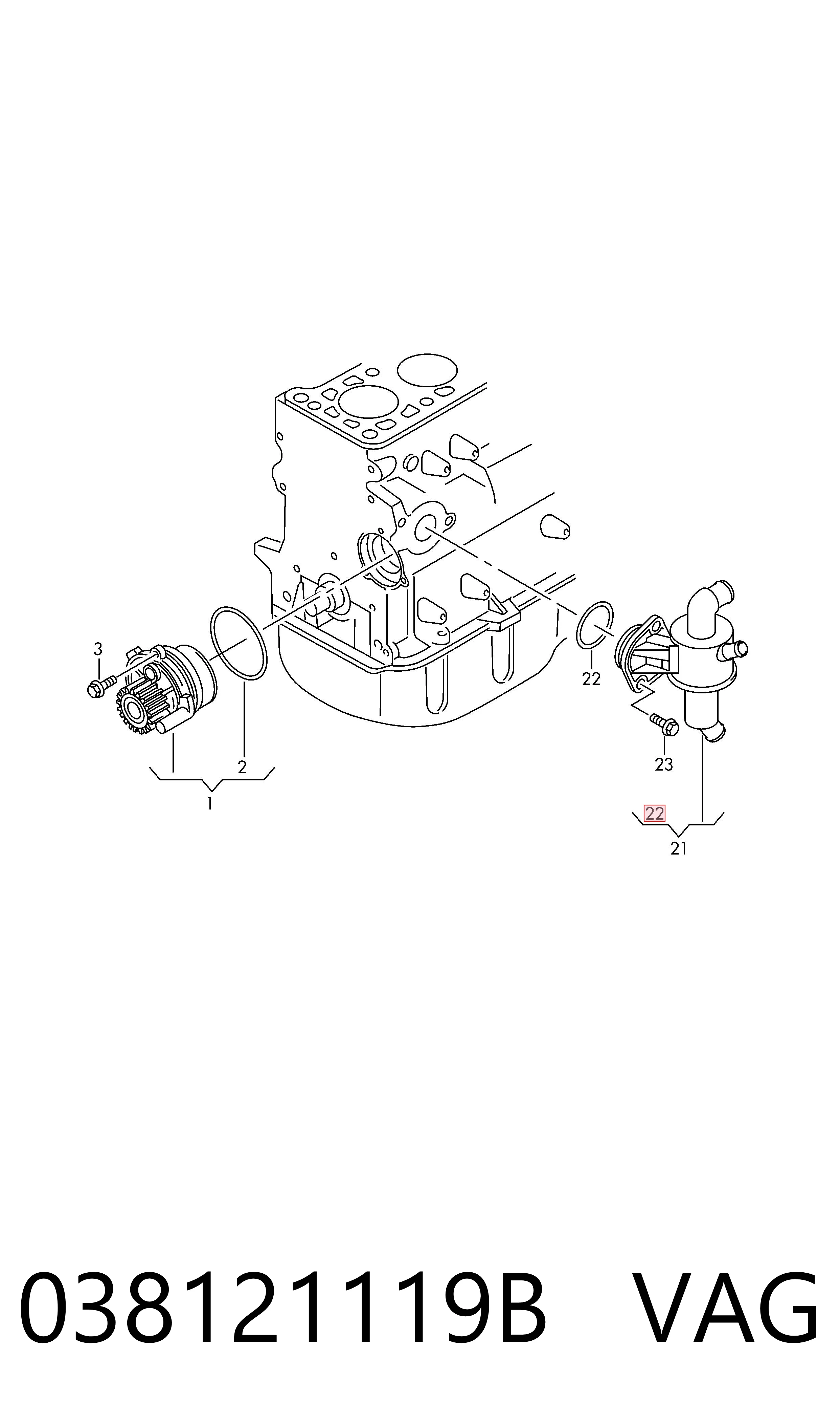 Vedante de termostato VAG 038121119B preço, a partir de 1,65 USD
