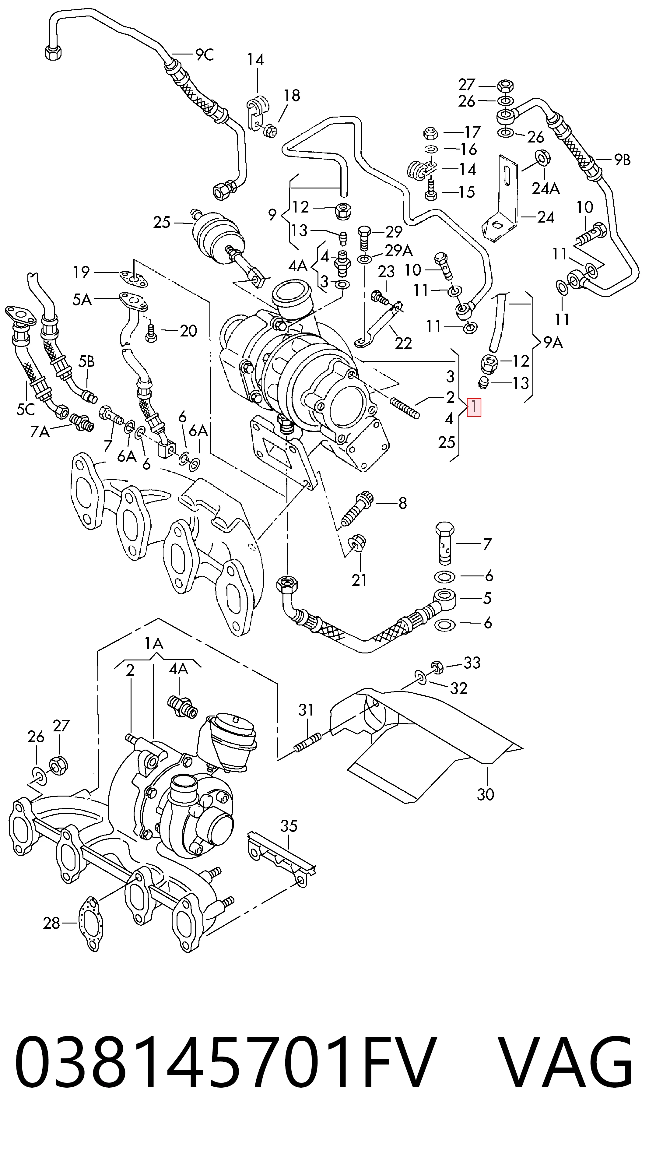  Turbina Seat Cordoba sedan (6K2) (1999 - 2002) 