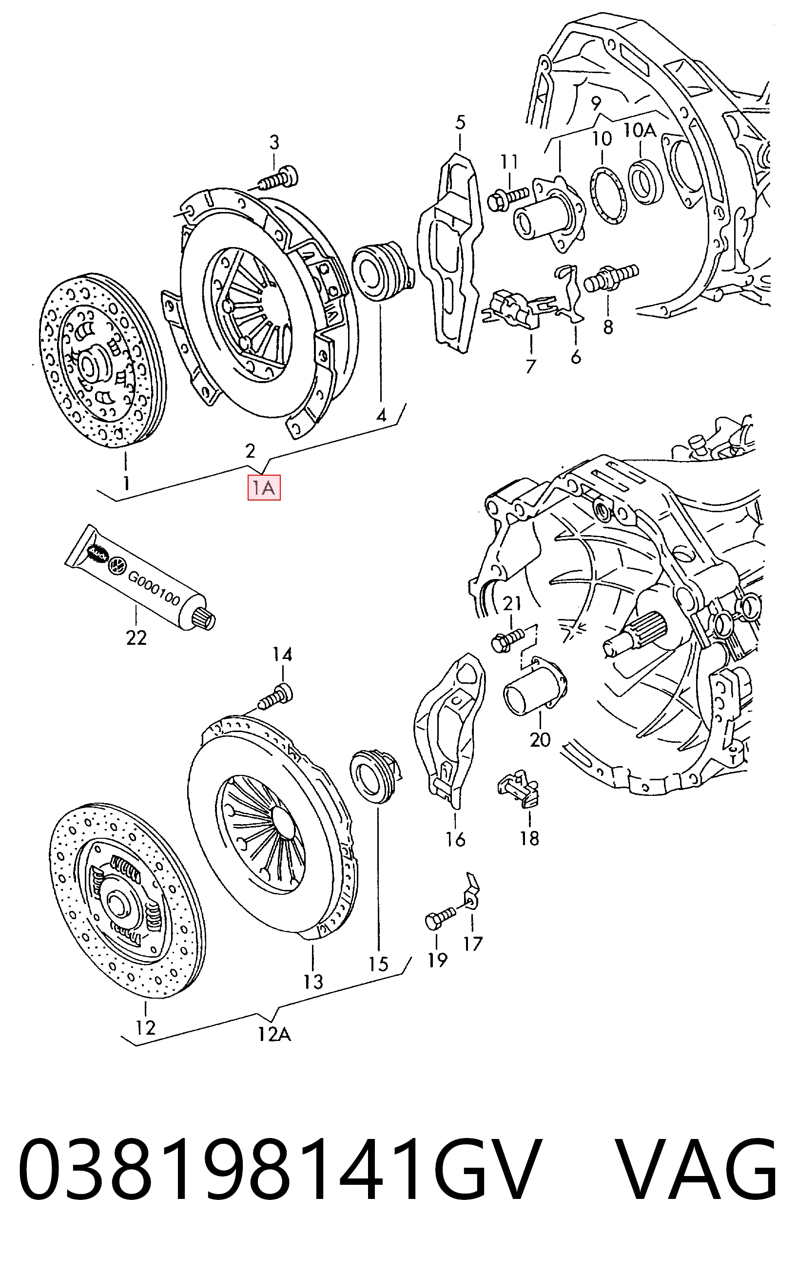 Kit de embraiagem (3 peças) JT1793 Rymec