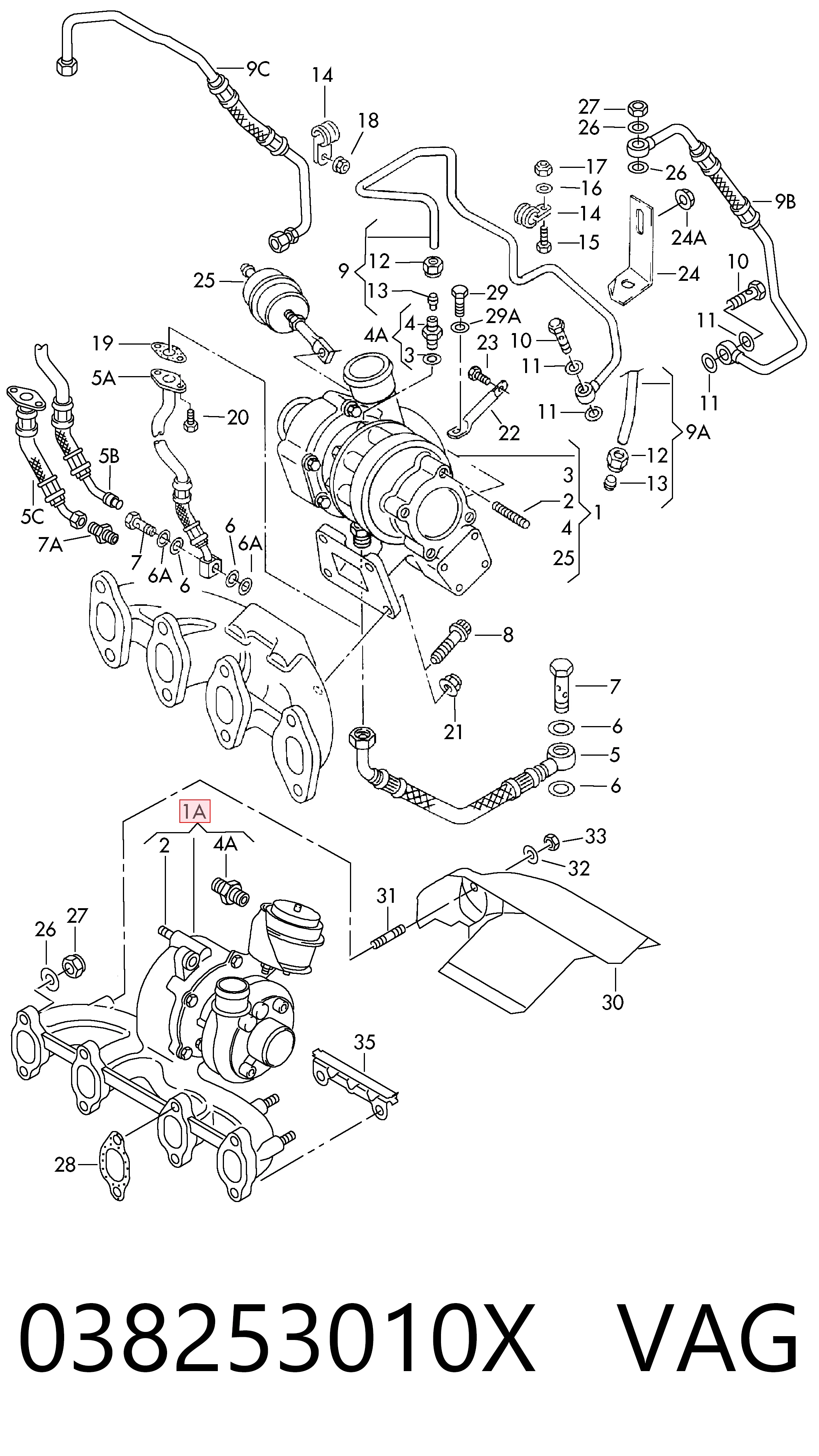 Compre 54399700047 VAG Turbina