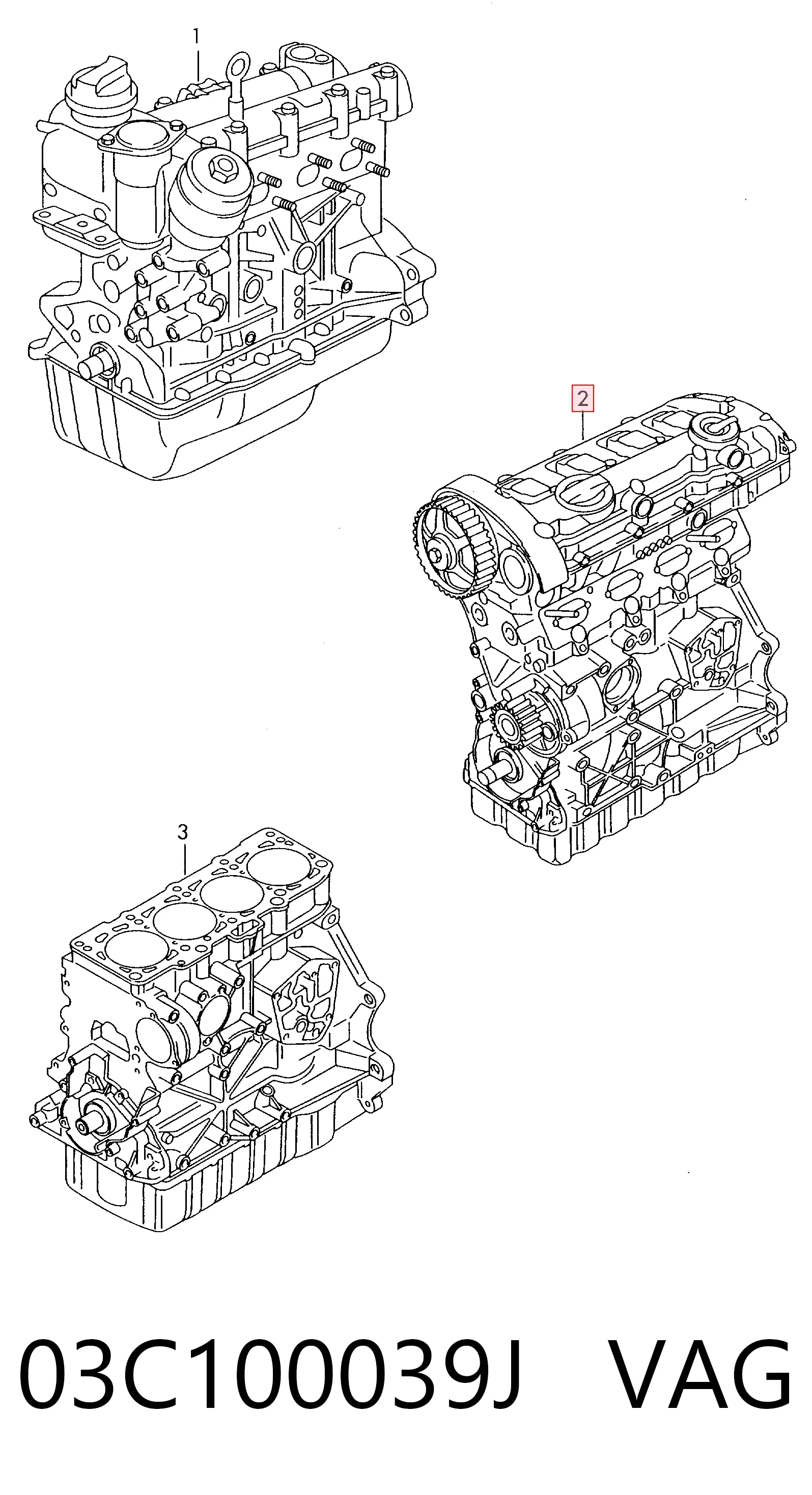 Motor montado Volkswagen Polo V 602, 604, 612, 614 ao melhor preço