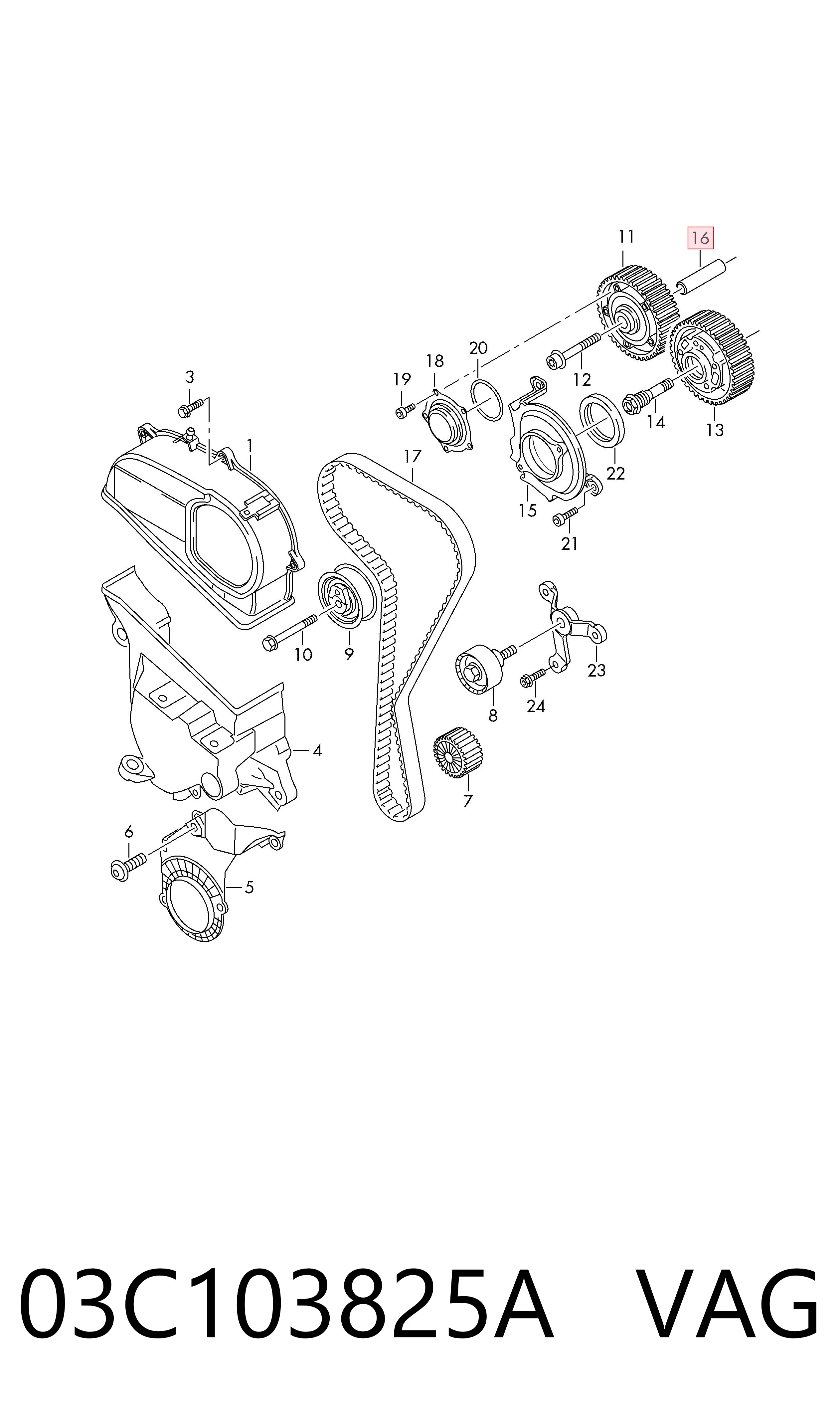  VAG 03C103825A preço, a partir de 4,88 USD