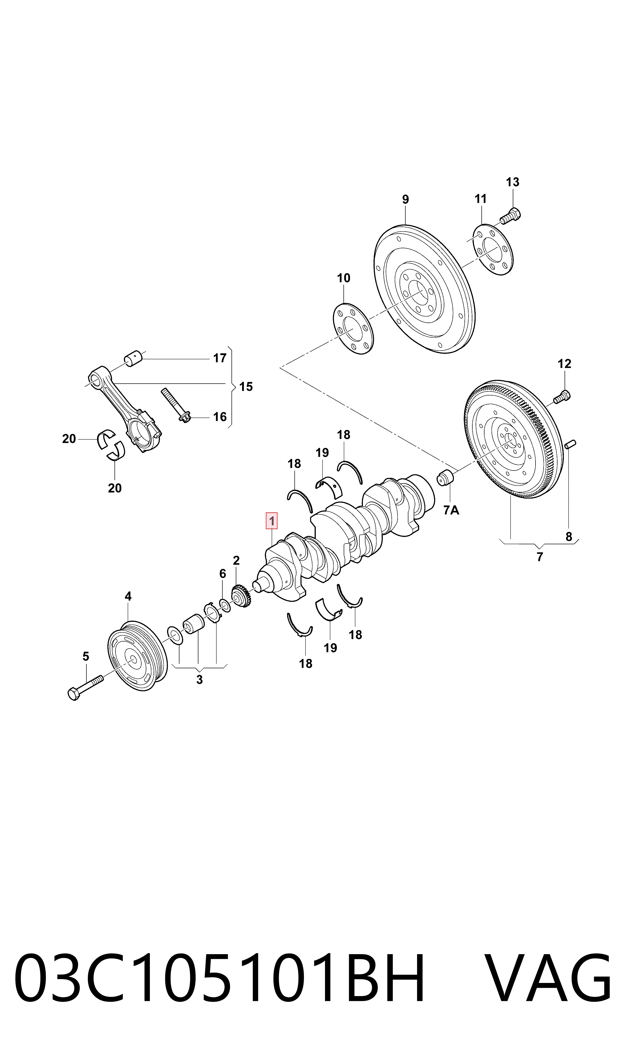 Cambota de motor Volkswagen Polo V 602, 604, 612, 614 ao melhor preço