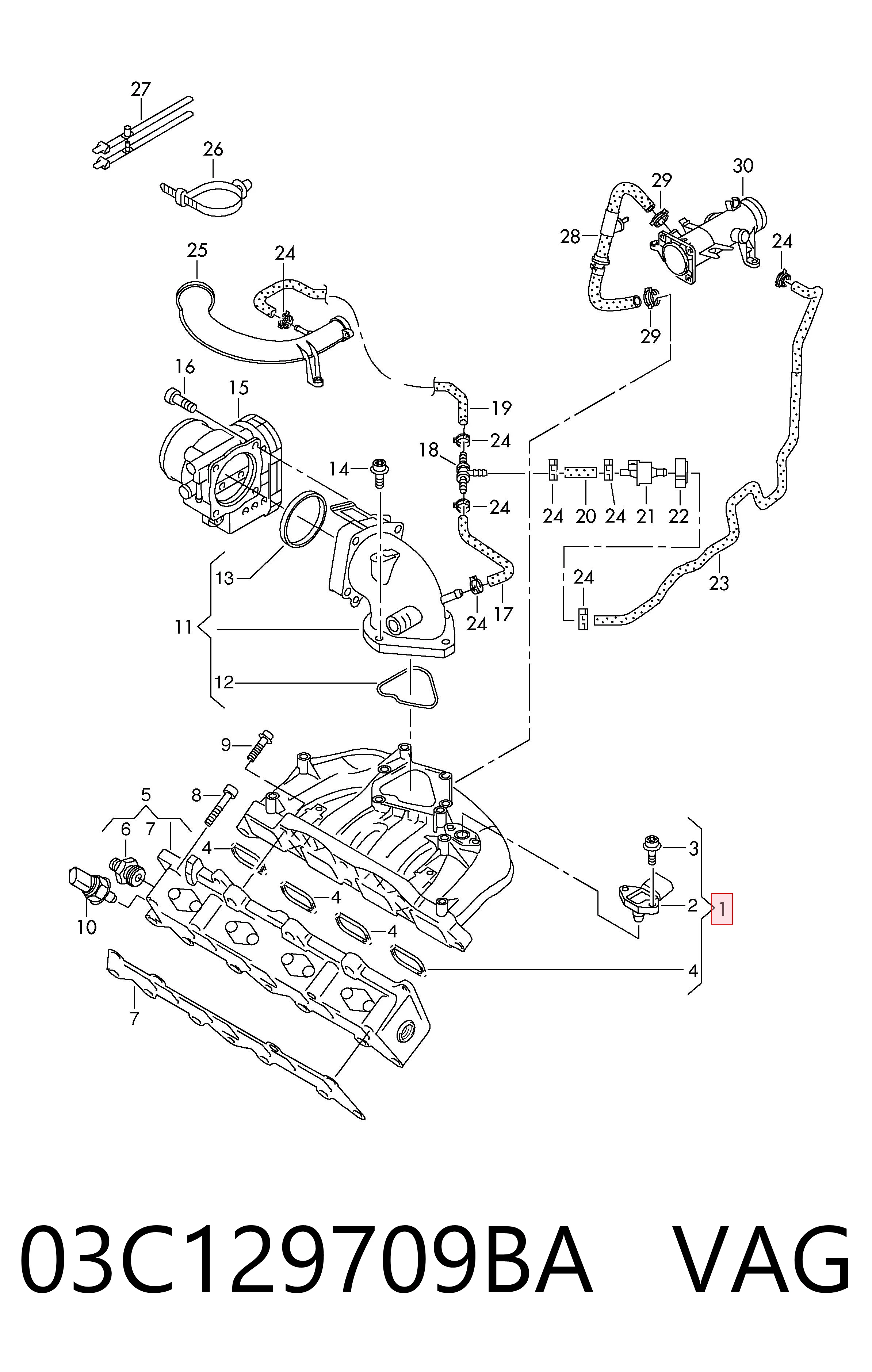 03C129709BA VAG
