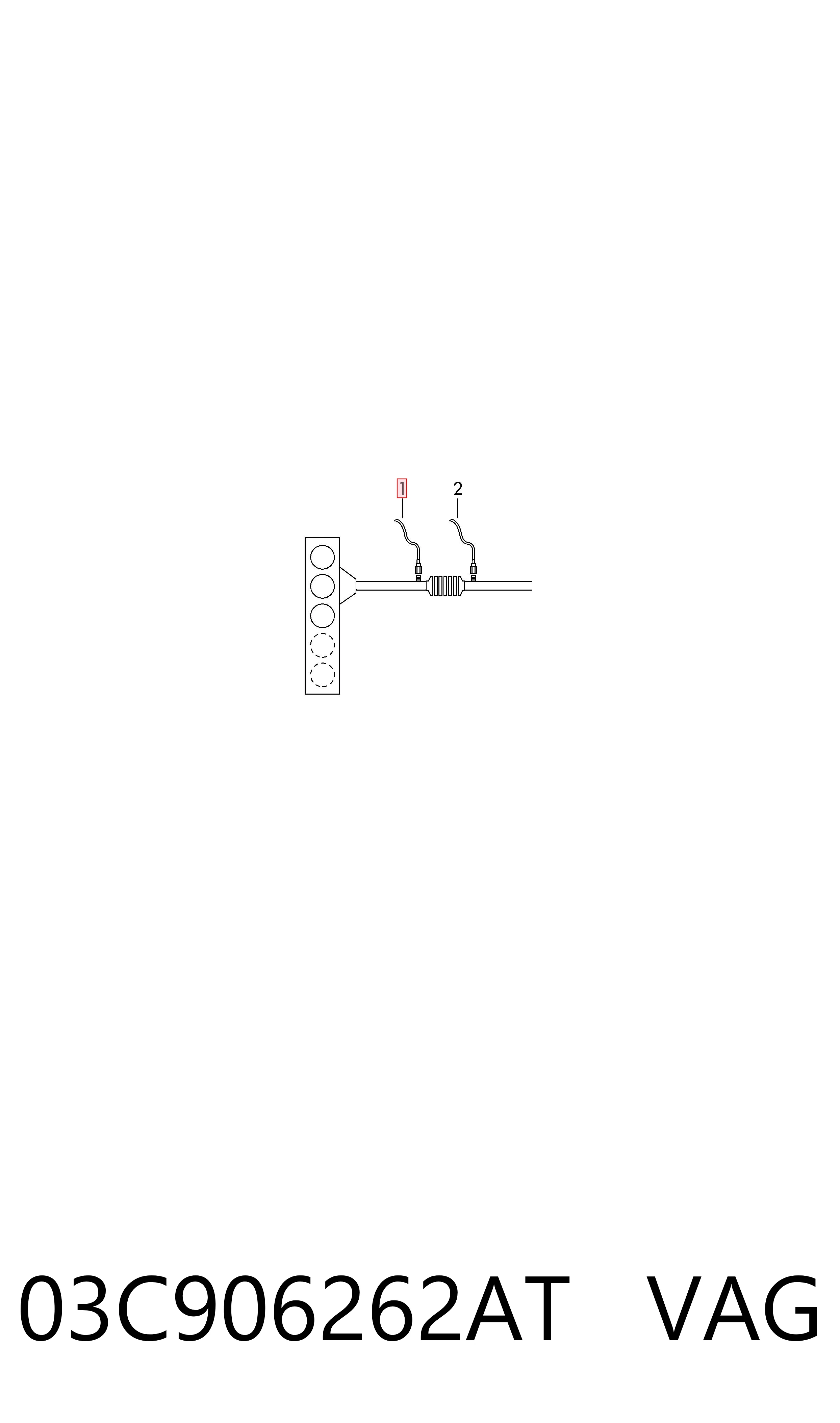 Sonda lambda, sensor de oxigênio até o catalisador VAG 03C906262AT preço, a partir de 55,61 USD