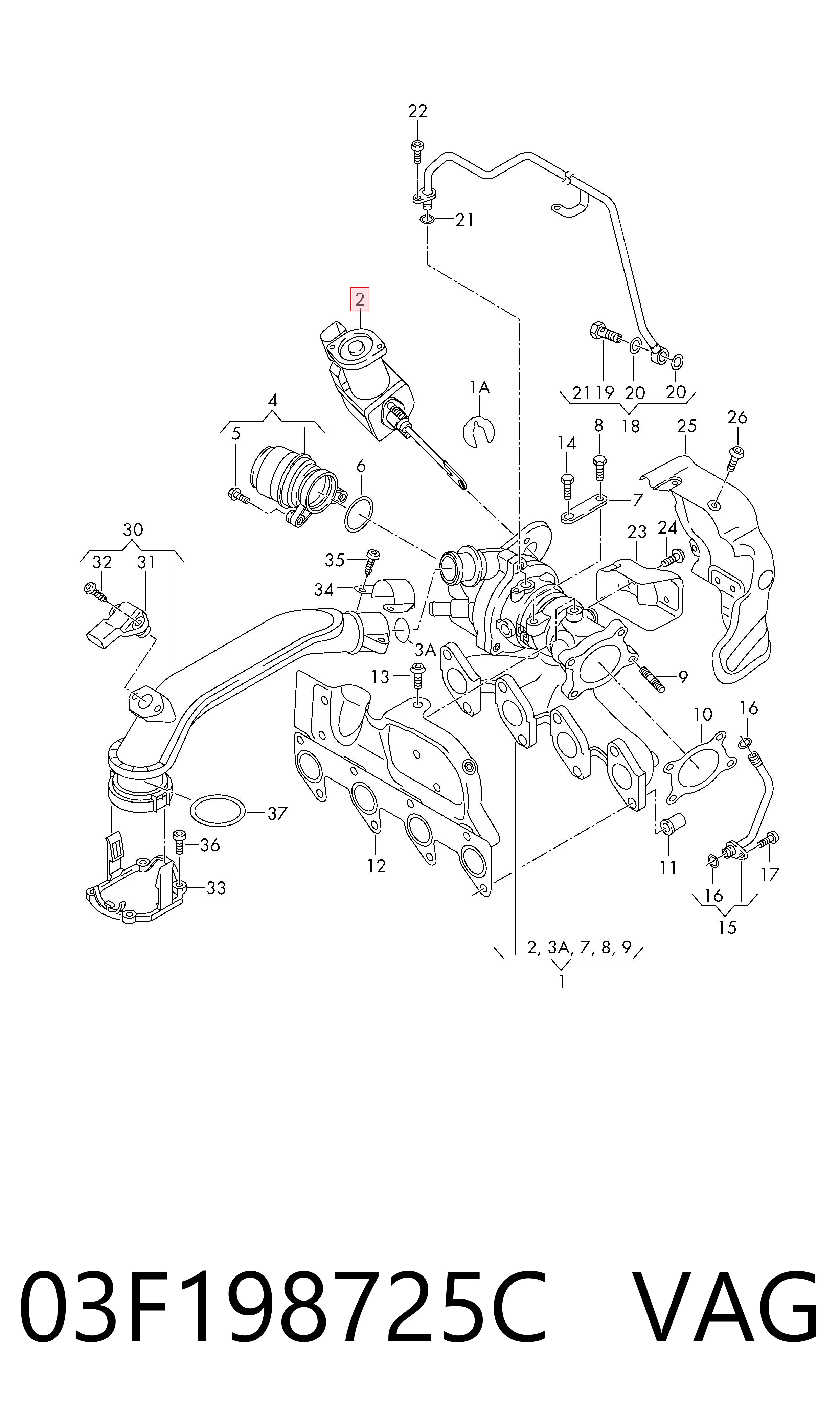 03F198725C VAG Válvula (atuador) de controlo de turbina