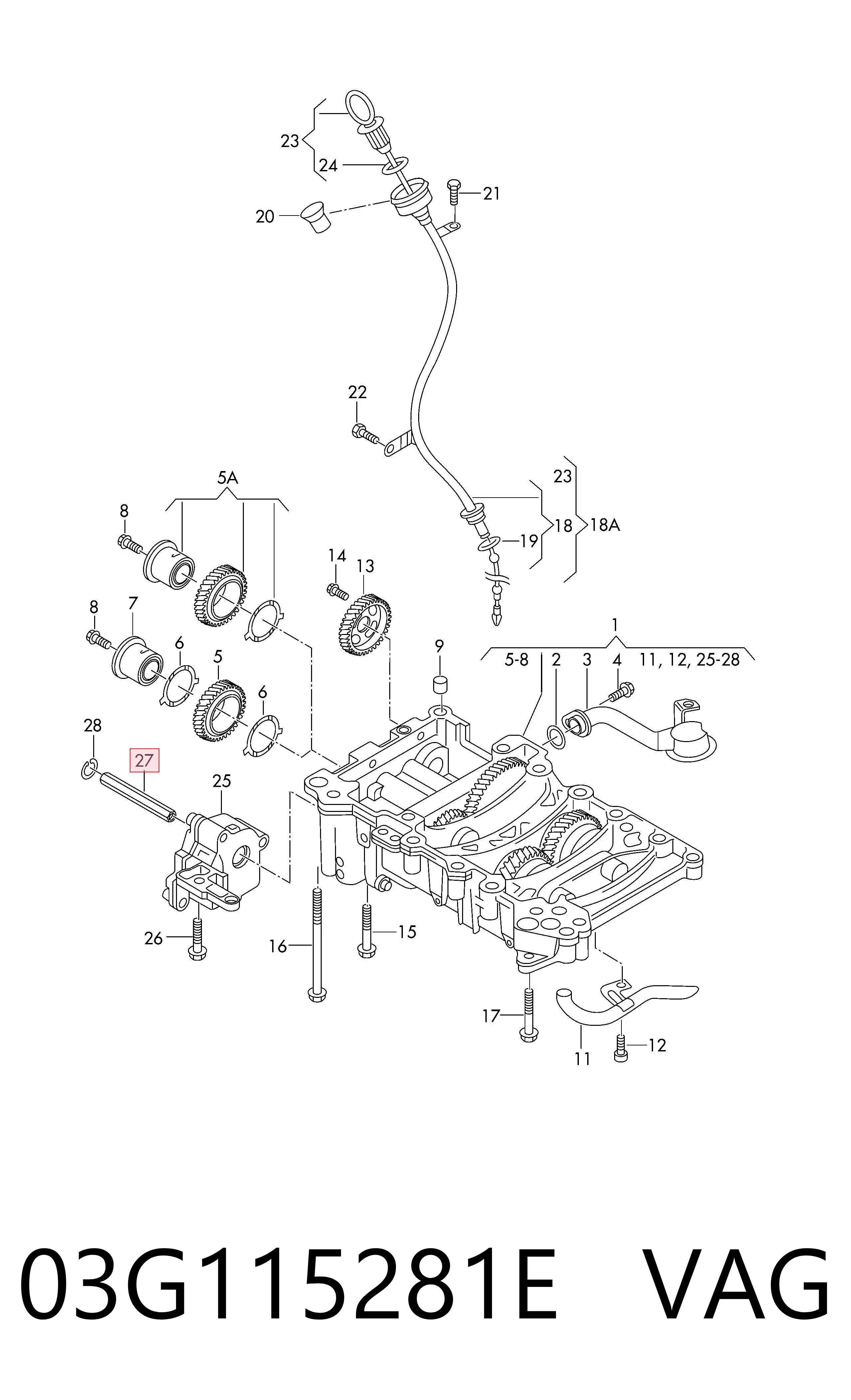 Kit de reparação da bomba de óleo VAG 03G115281E preço, a partir de 9,52 USD
