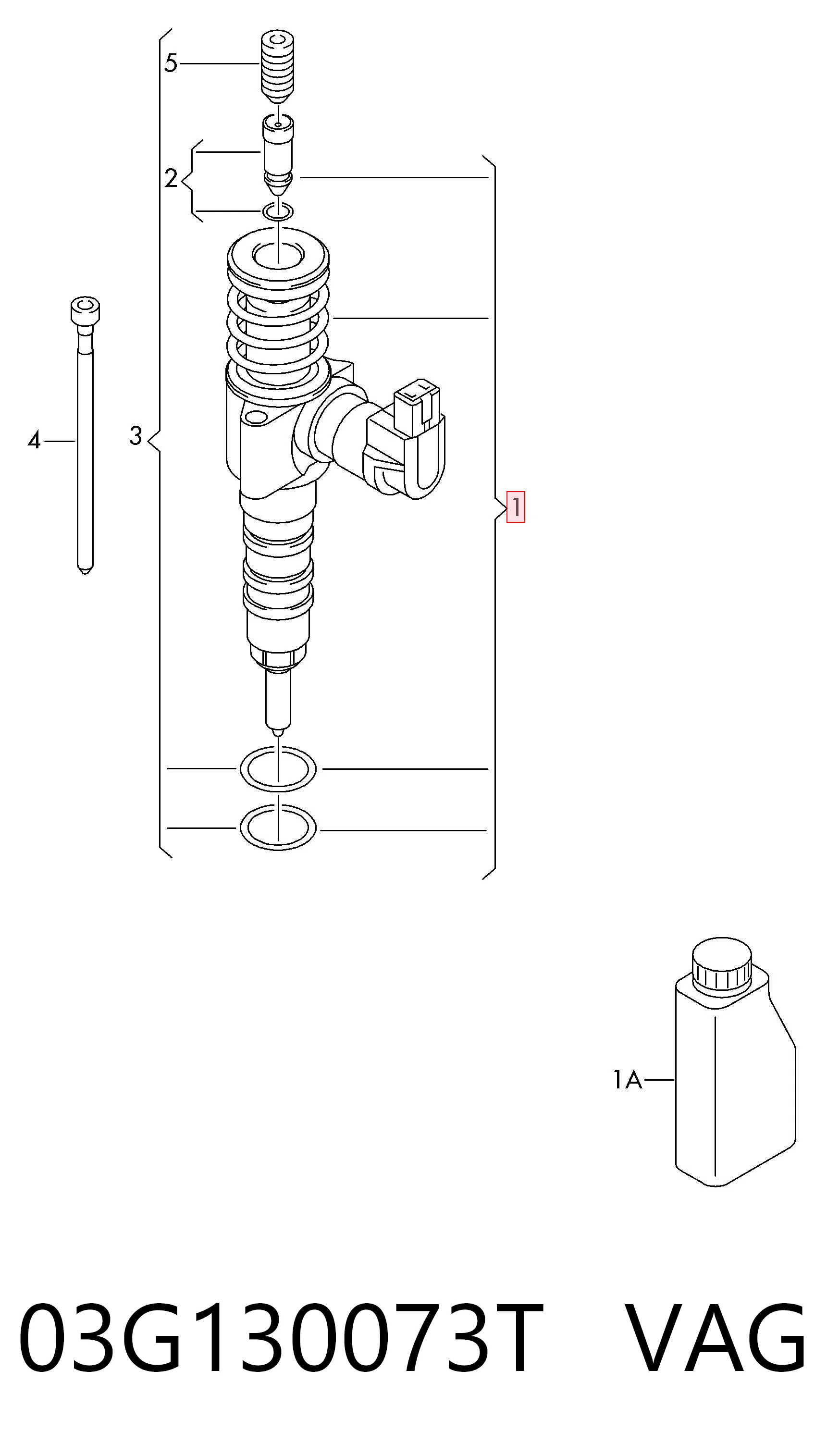 Injetor de injeção de combustível VAG 03G130073T preço, a partir de 705,65 USD