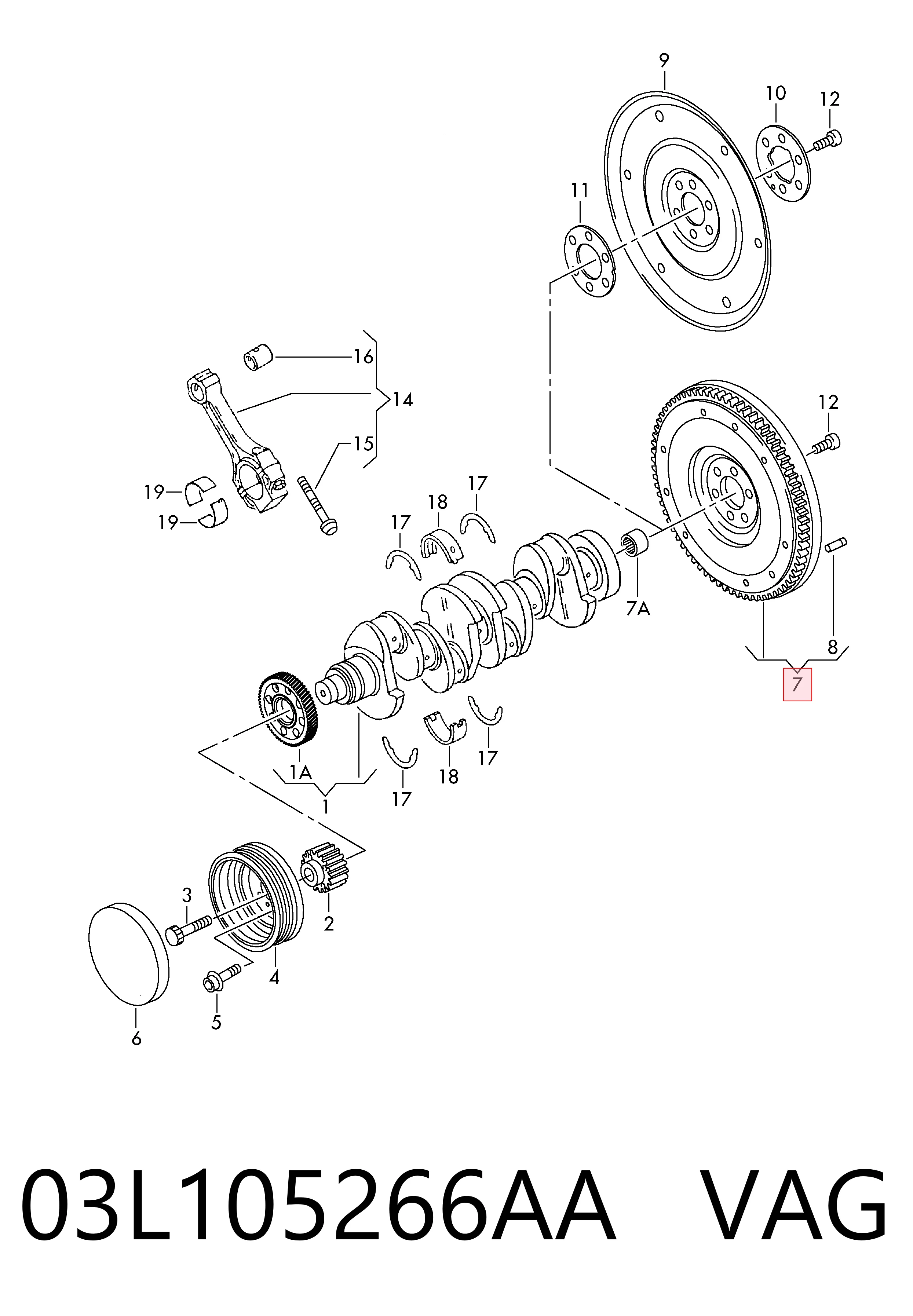  Volante de motor Seat Leon III hatchback (5F1) (2012 - 2020) III