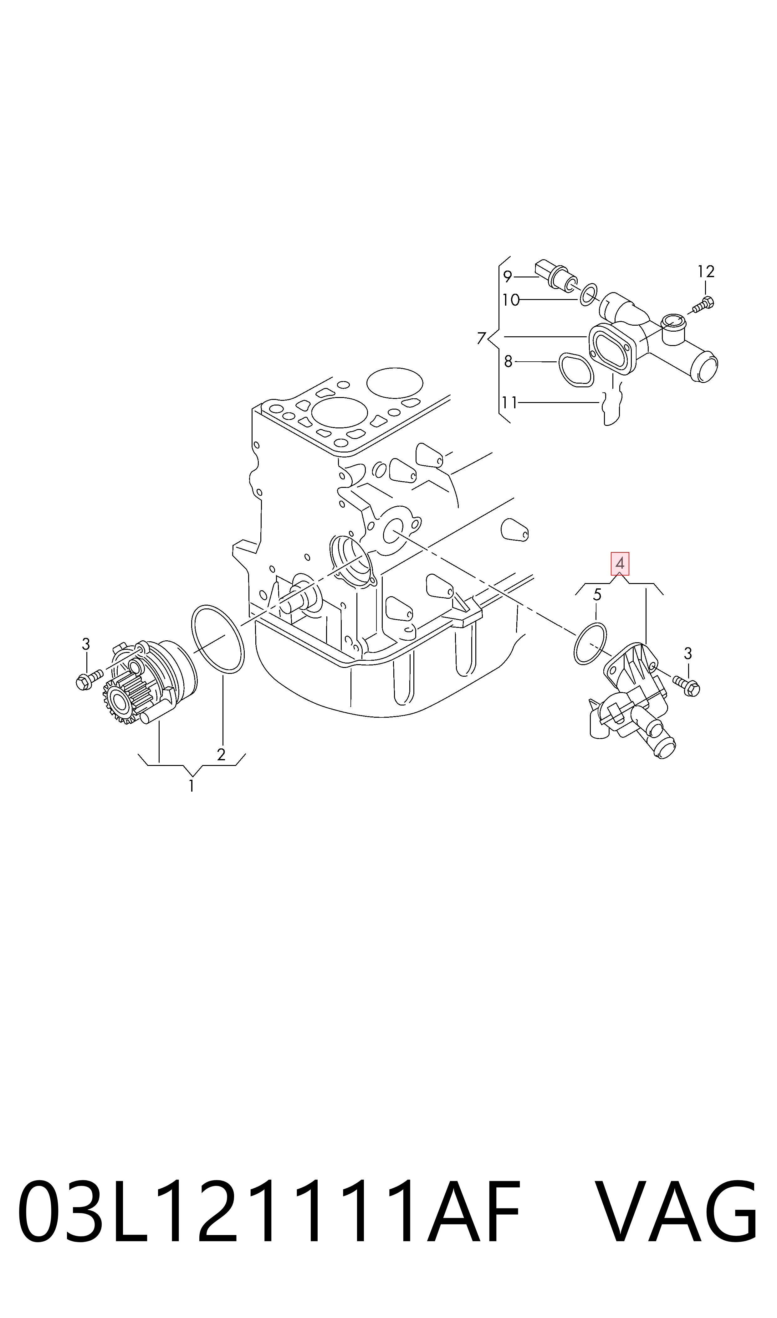 Termostato VAG 03L121111AF