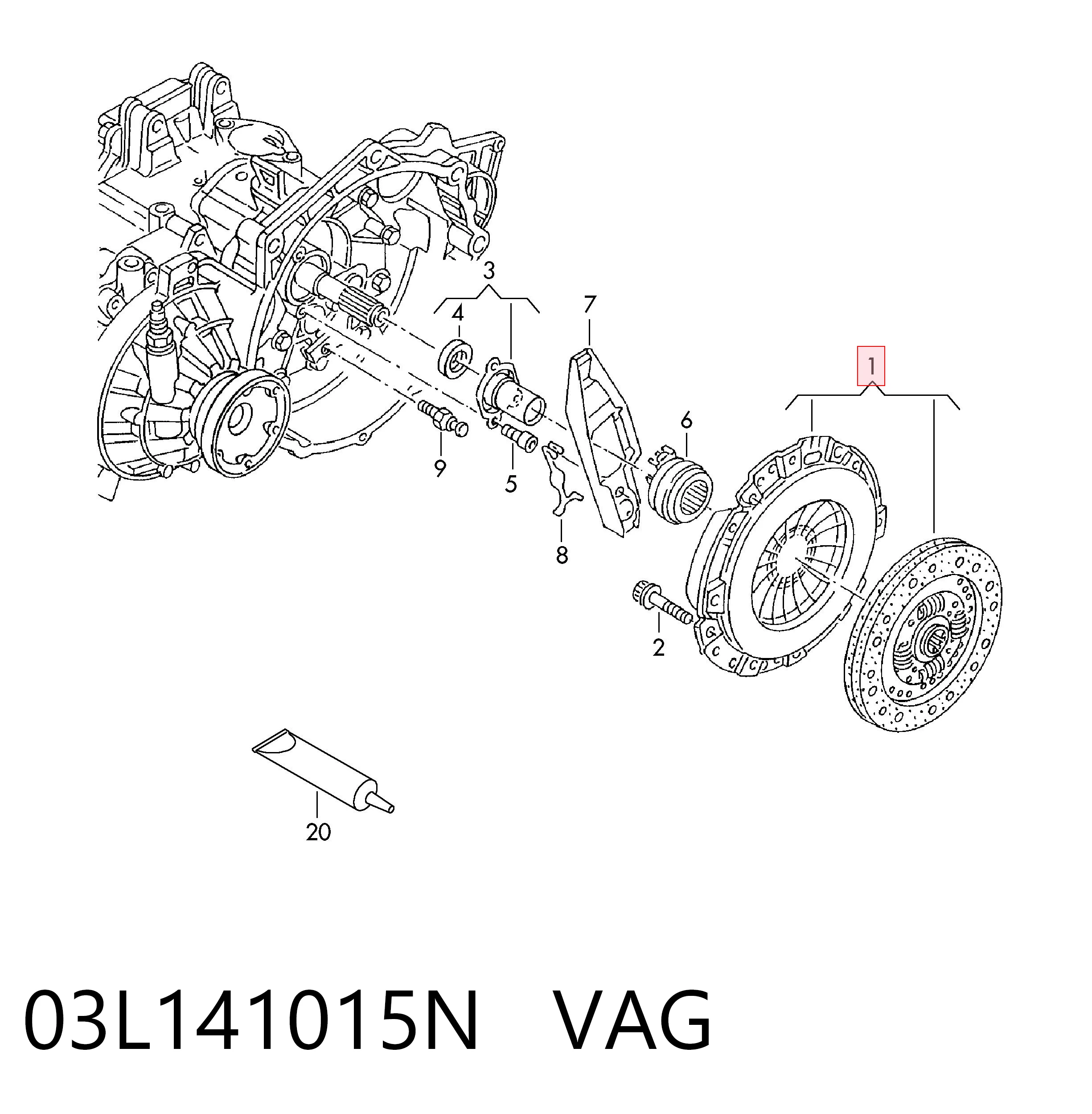 Kit de embraiagem (3 peças) Fast FT64167 preço, a partir de 254,28 USD
