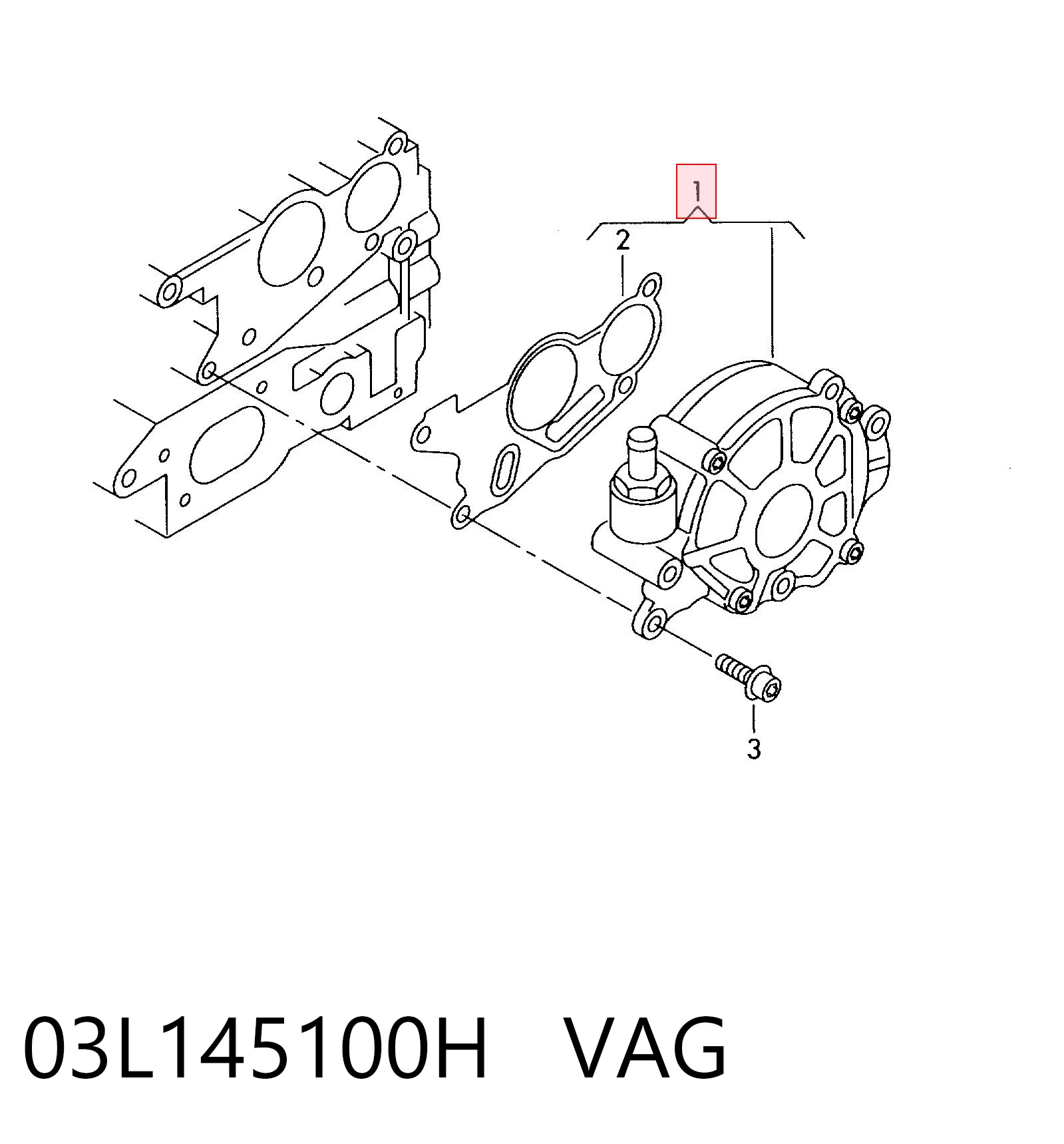 03L145100H VAG Bomba a vácuo