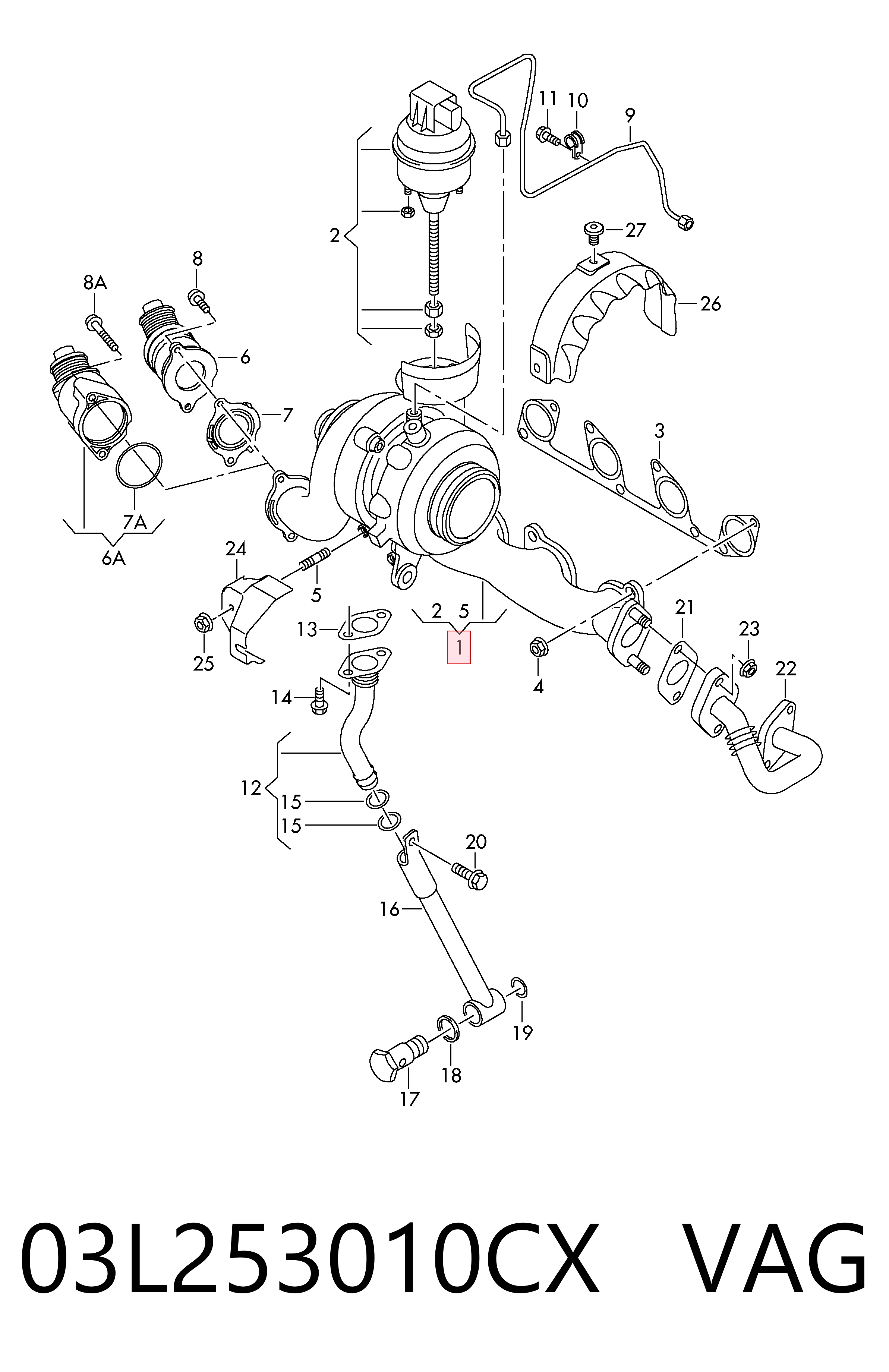 Turbina 030TC18065000 Mahle Original