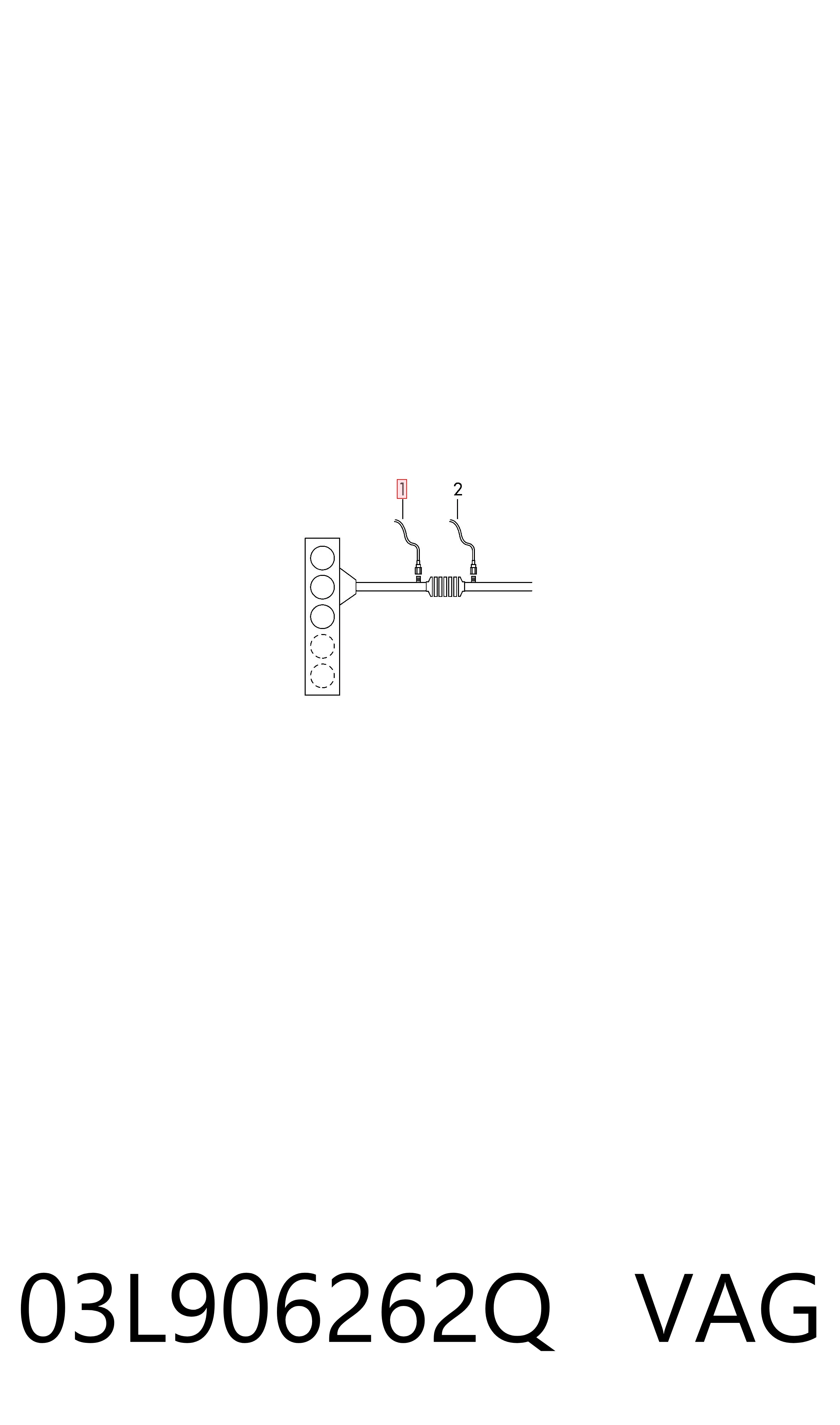 Sonda lambda, sensor de oxigênio até o catalisador VAG 03L906262Q preço, a partir de 100,06 USD