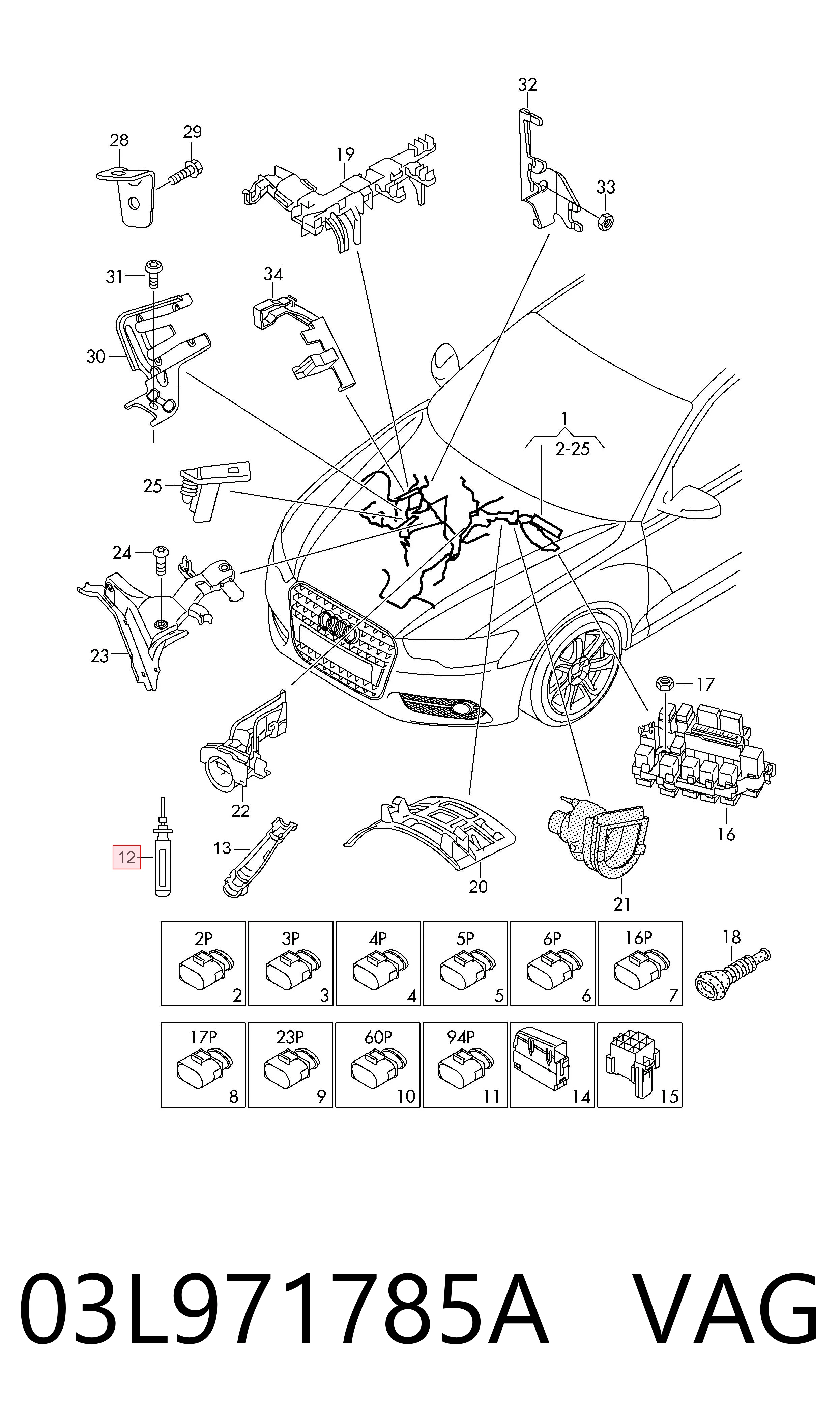  VAG 03L971785A preço, a partir de 55,47 USD