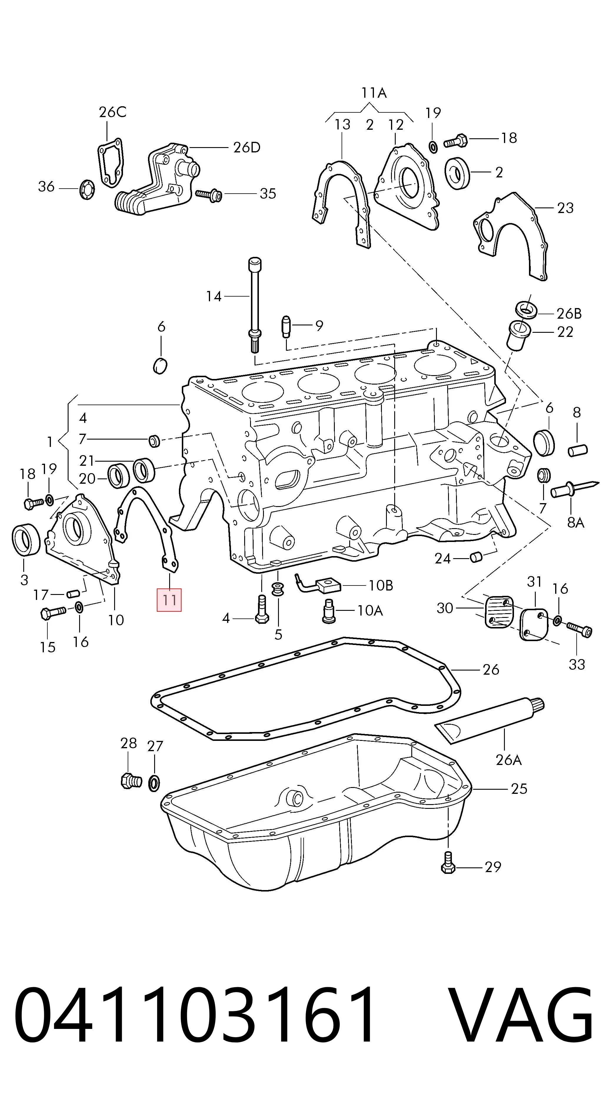 Vedante de tampa dianteira de motor Volkswagen Golf preço, a partir de 1,51 USD