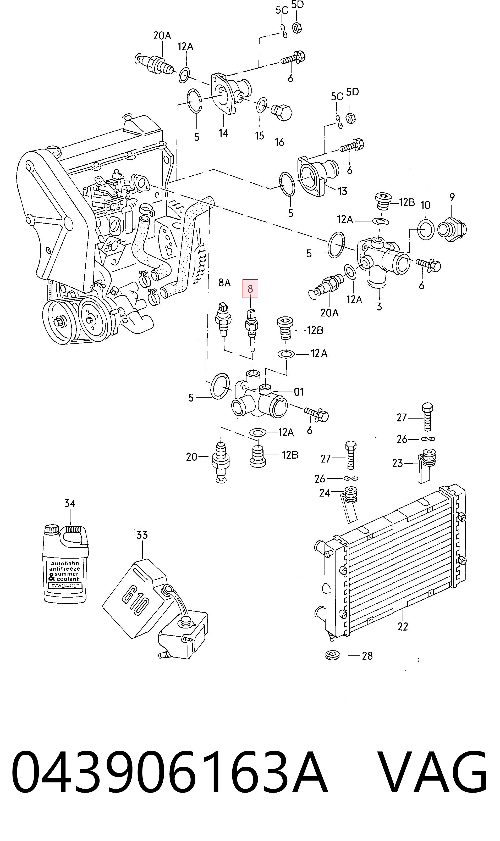 Sensor de temperatura do fluido de esfriamento Renault (RVI) 7700682046 preço, a partir de 116,25 USD