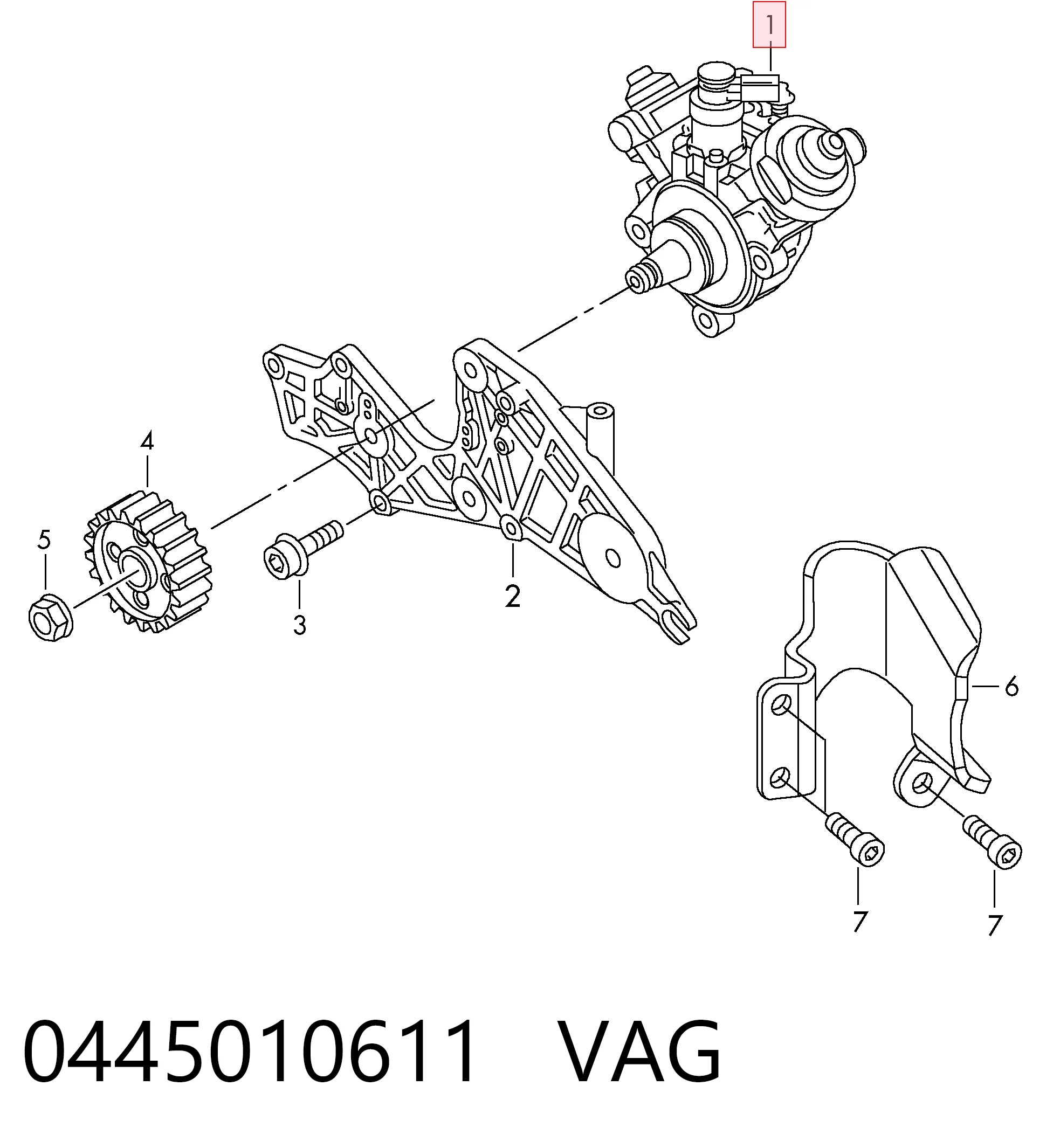 Compre 445010685 Bosch Bomba de combustível de pressão alta