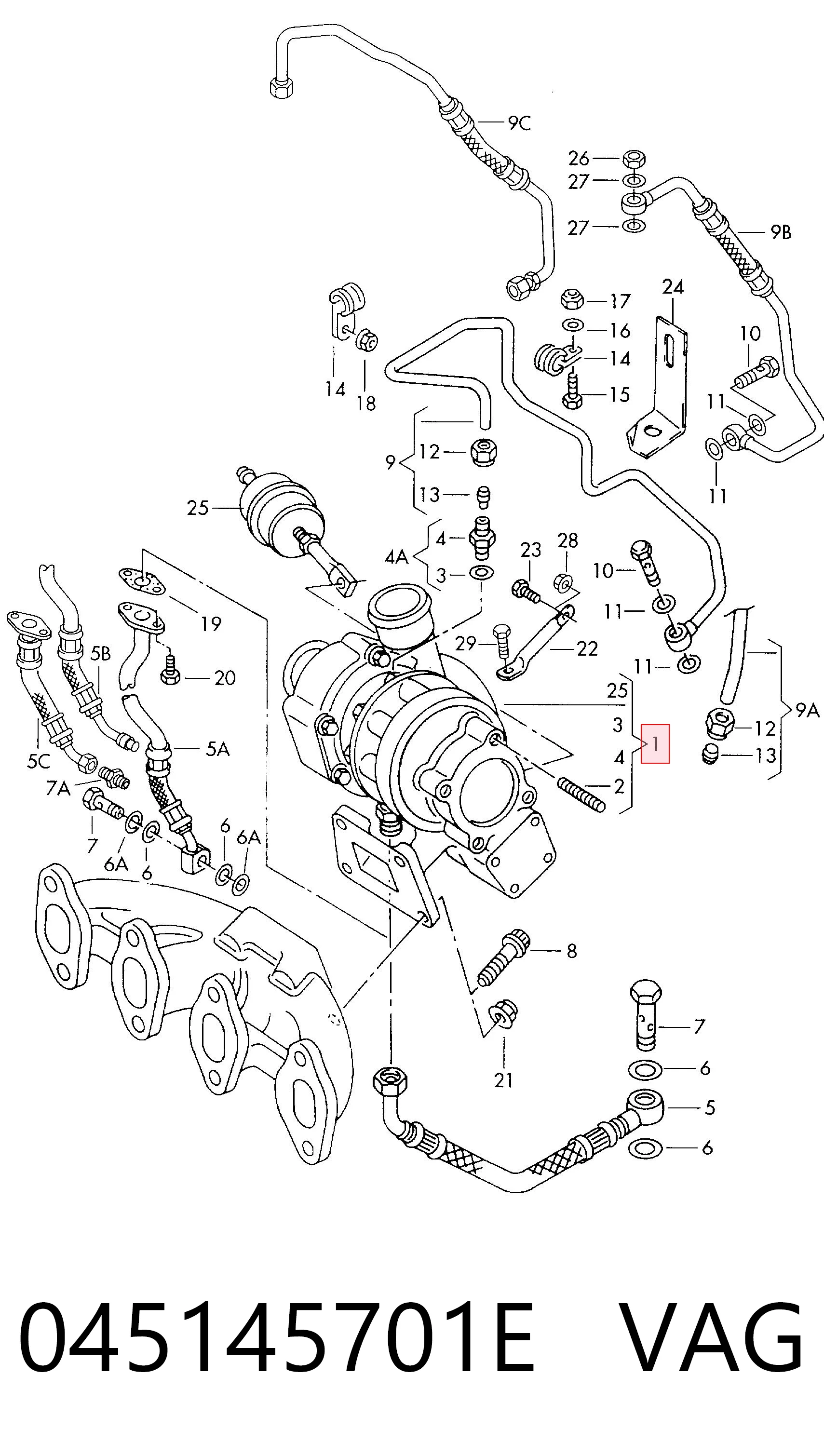 045145701E VAG Turbina
