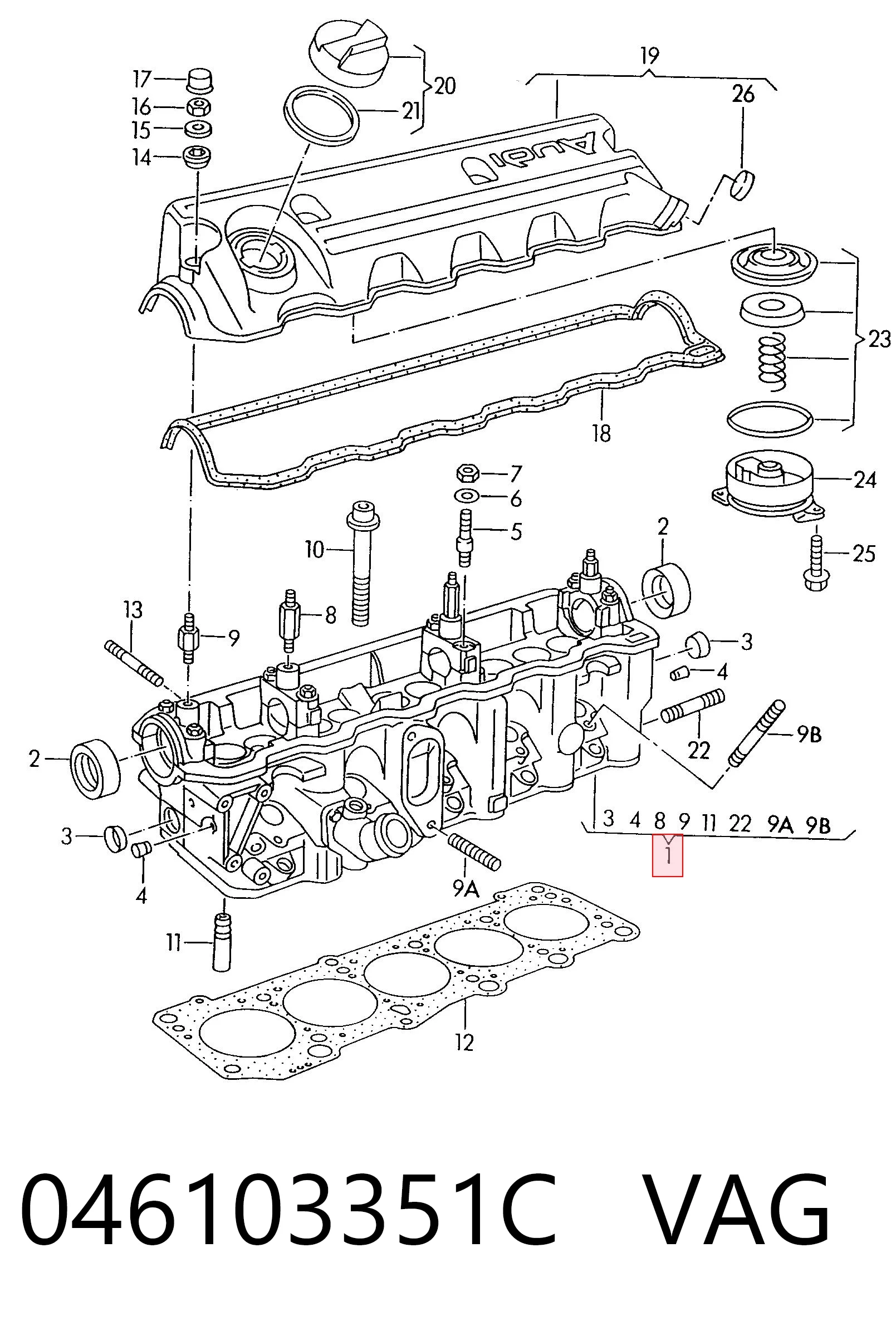 Cabeça de motor (CBC) Audi 100 4A2 ao melhor preço