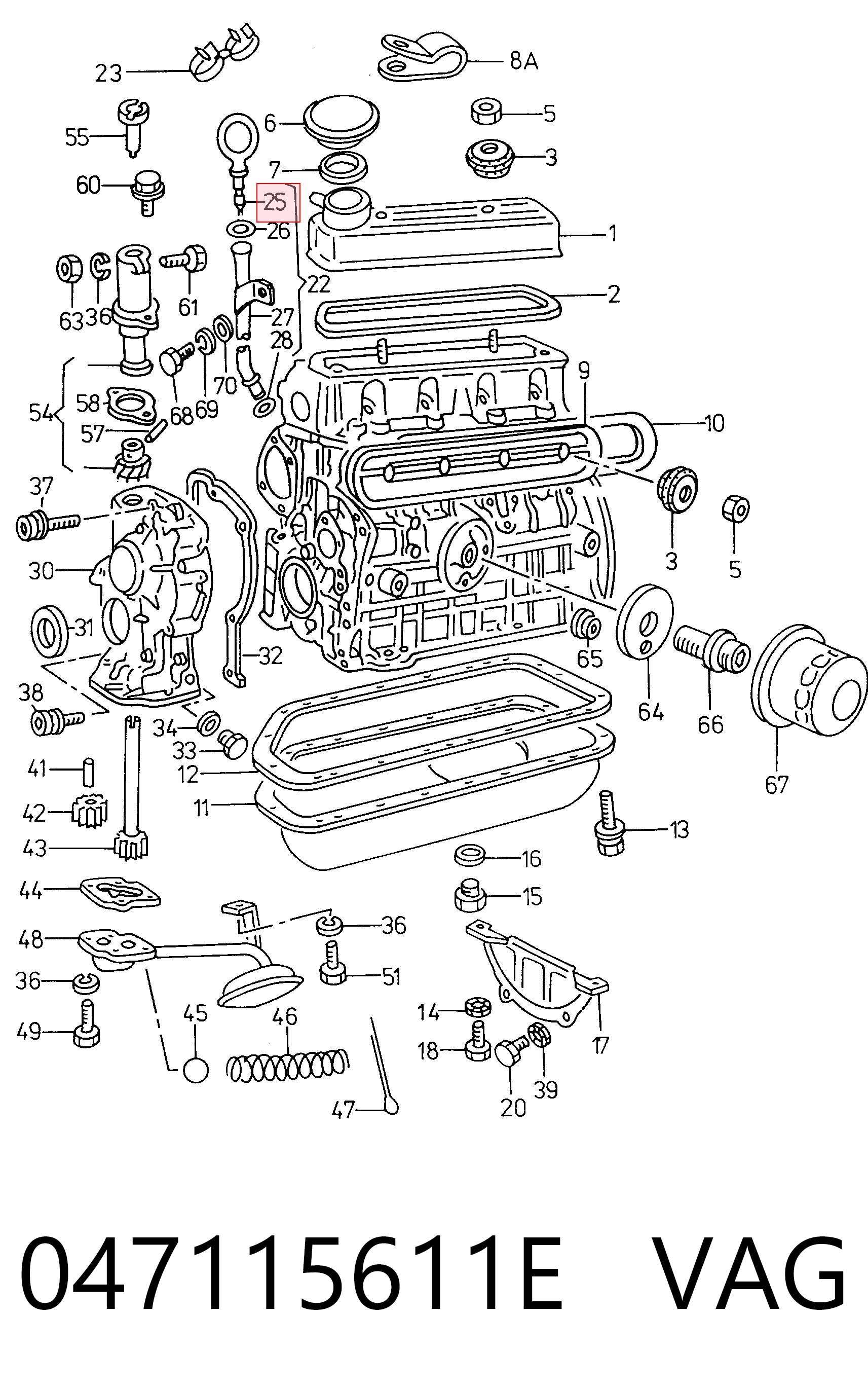 Sonda (indicador) do nível de óleo no motor Skoda Felicia I 791, 6U1 ao melhor preço