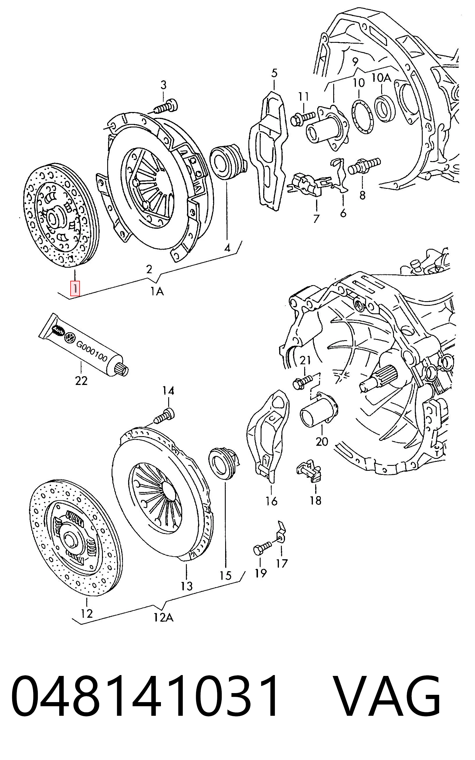 Disco de embraiagem Audi 80 8C2 ao melhor preço