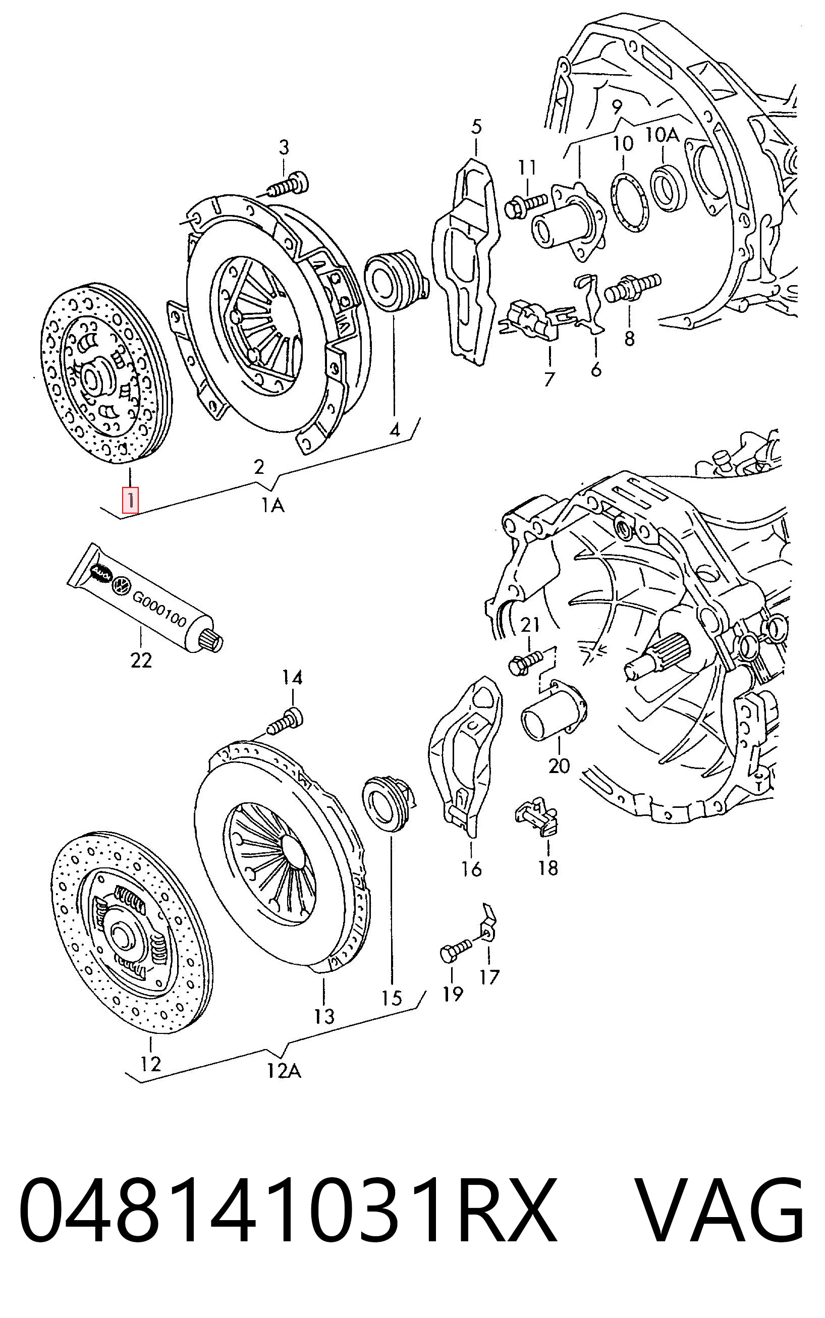 Disco de embraiagem Audi 80  89, 89Q, 8A ao melhor preço