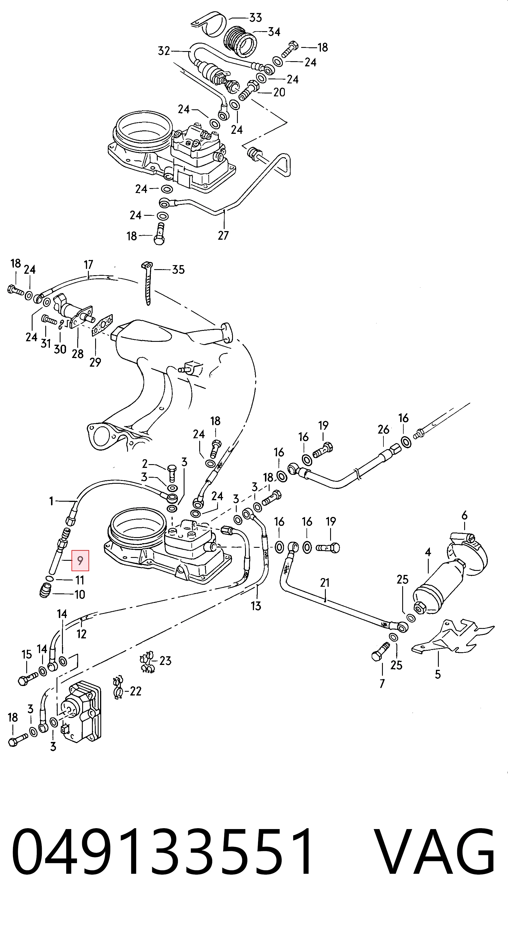 Injetor de injeção de combustível para BMW 3  E21