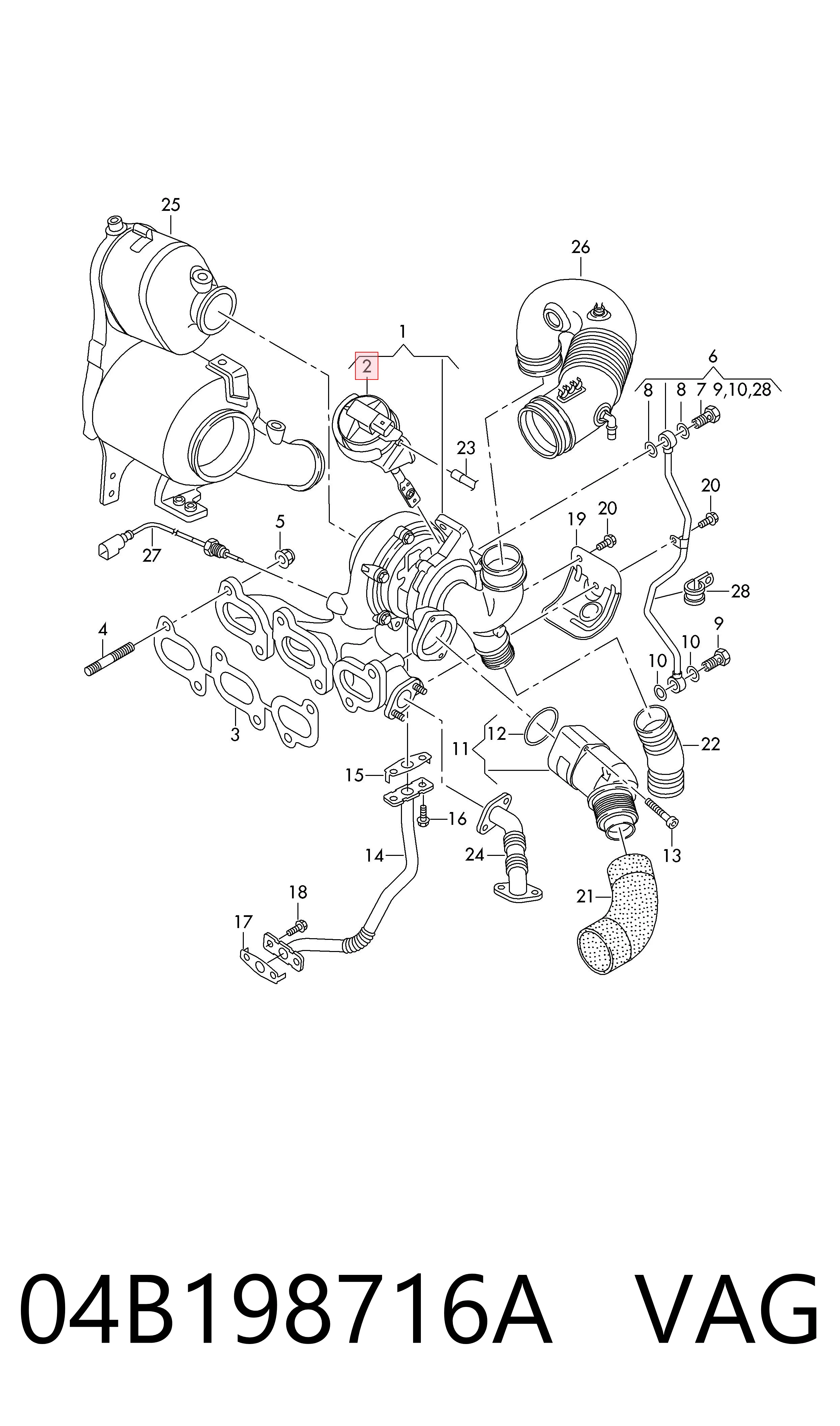 04B198716A VAG Turbina