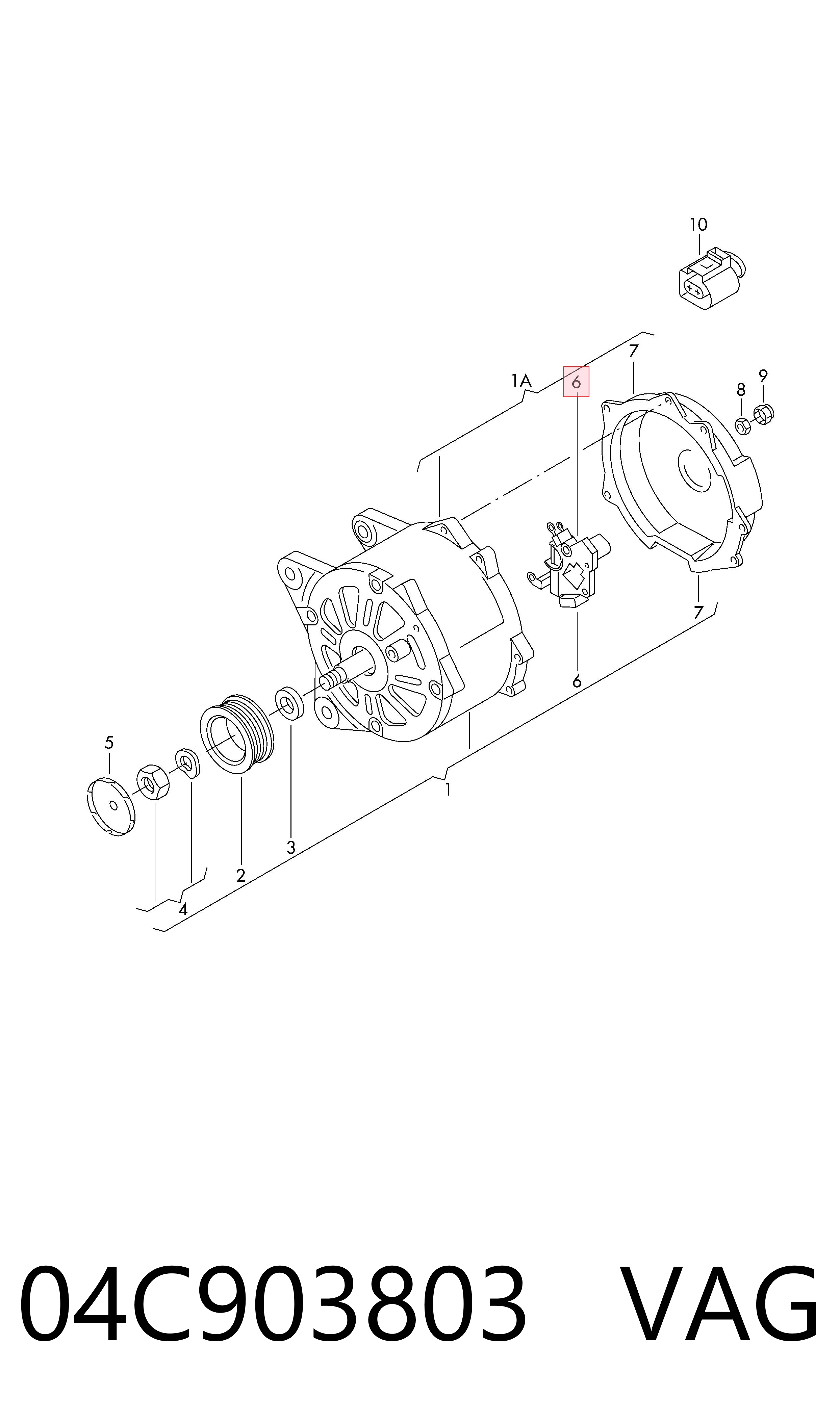 Relê-regulador do gerador (relê de carregamento) Volkswagen Caddy  SAB ao melhor preço
