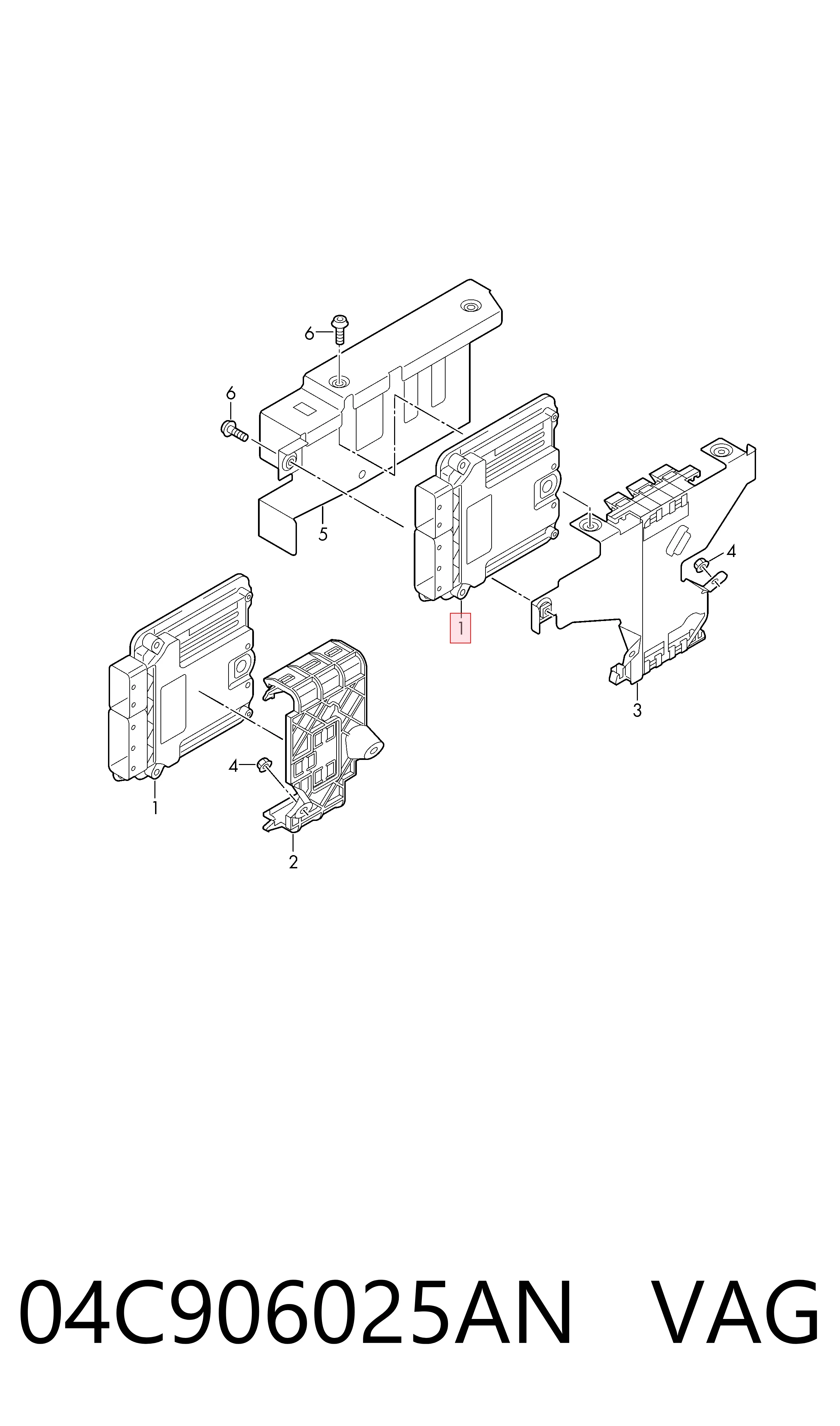 Módulo de direção (Centralina eletrônica) de motor Seat Ibiza V KJ1, KJG ao melhor preço