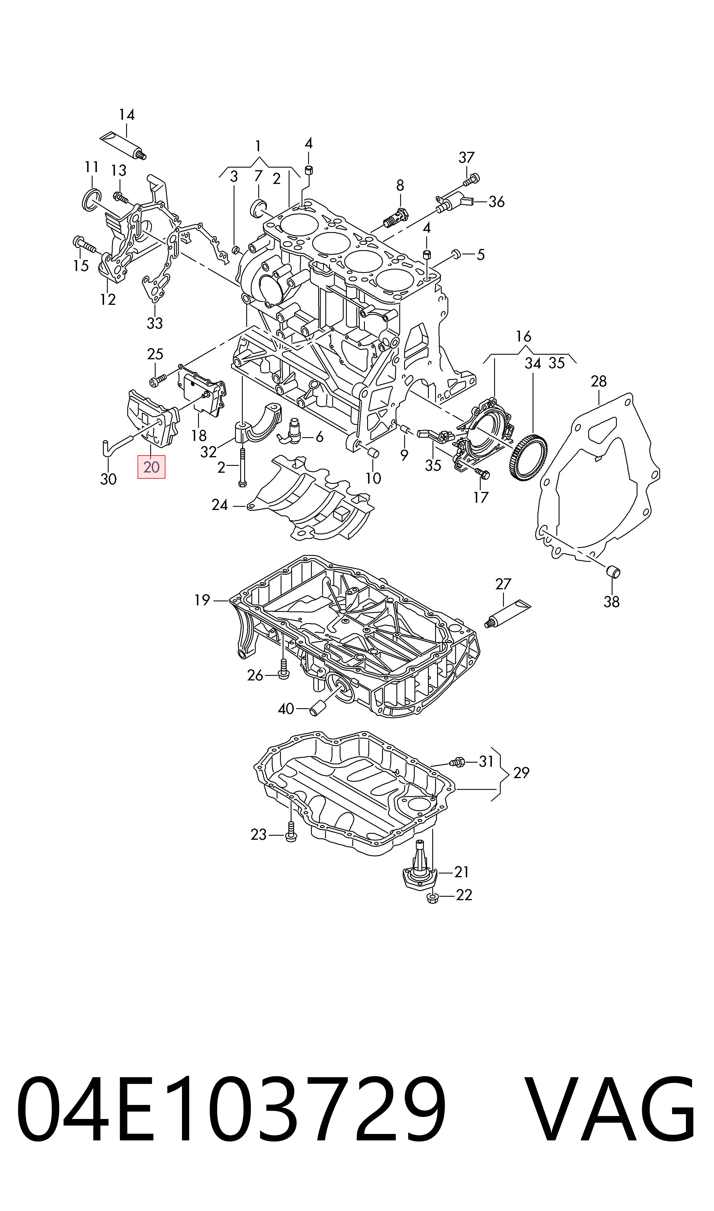 VAG 04E103729