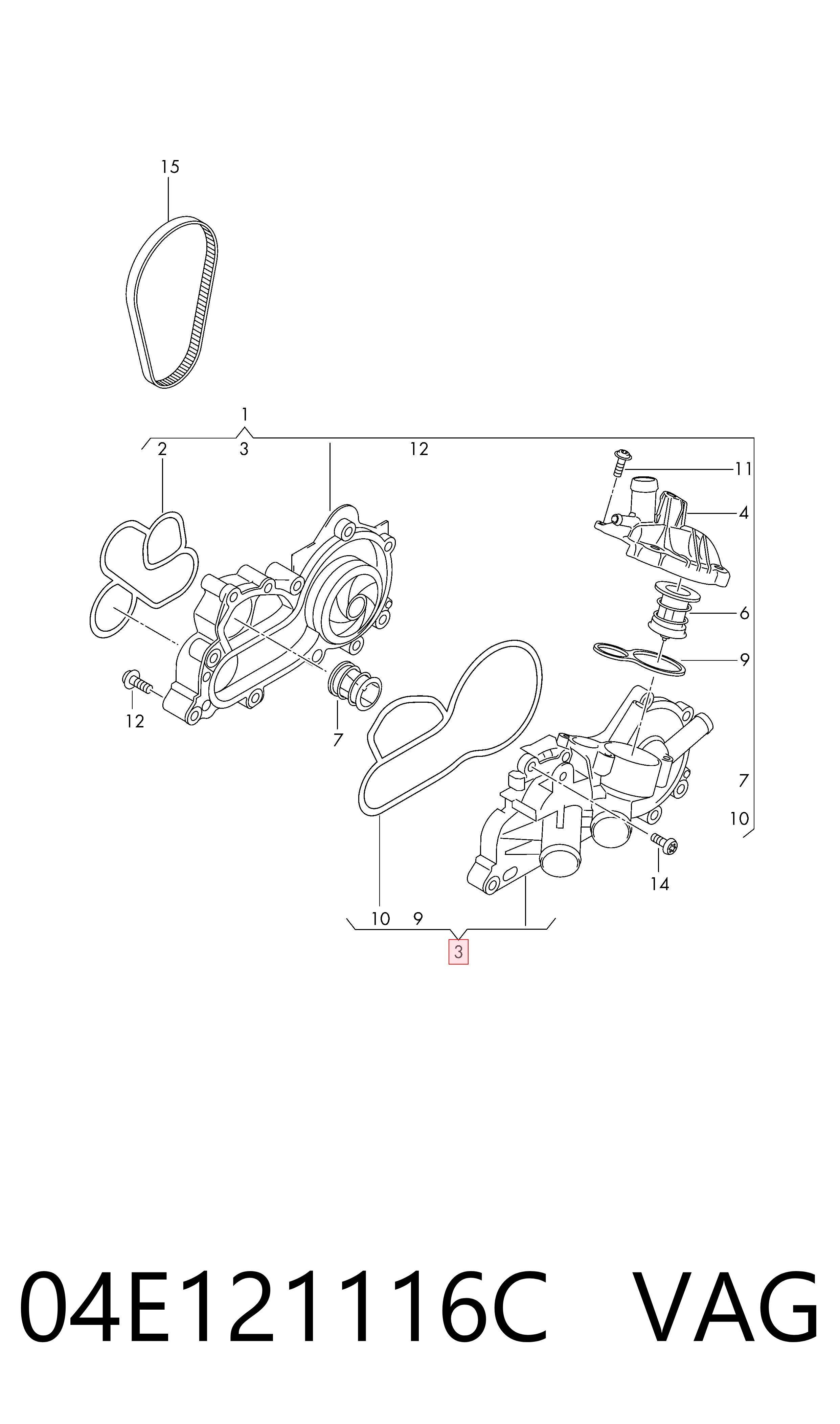 Compre Caixa do termostato Seat ATECA 