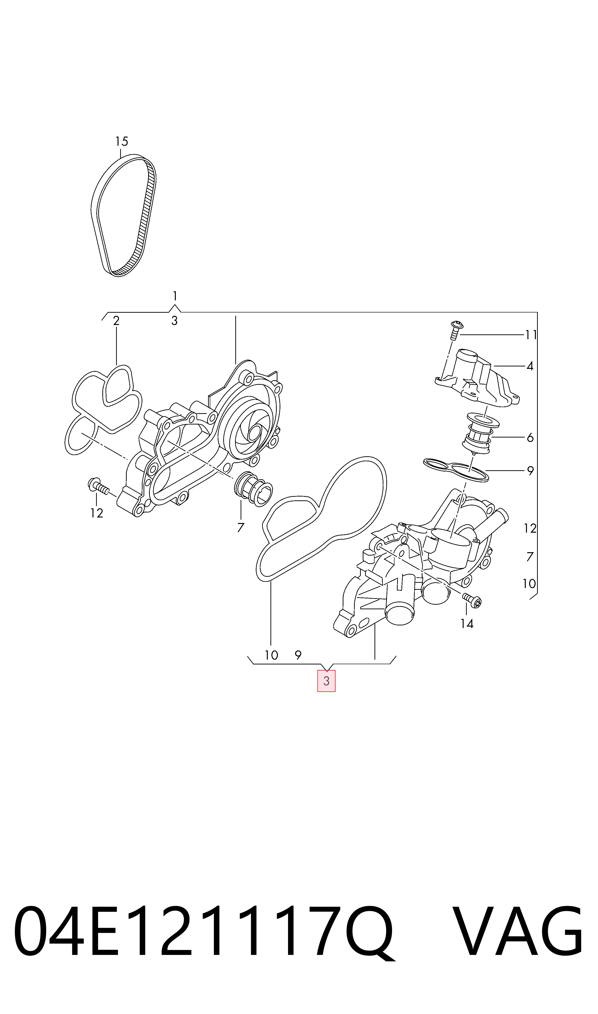 Compre Caixa do termostato Skoda SuperB 3