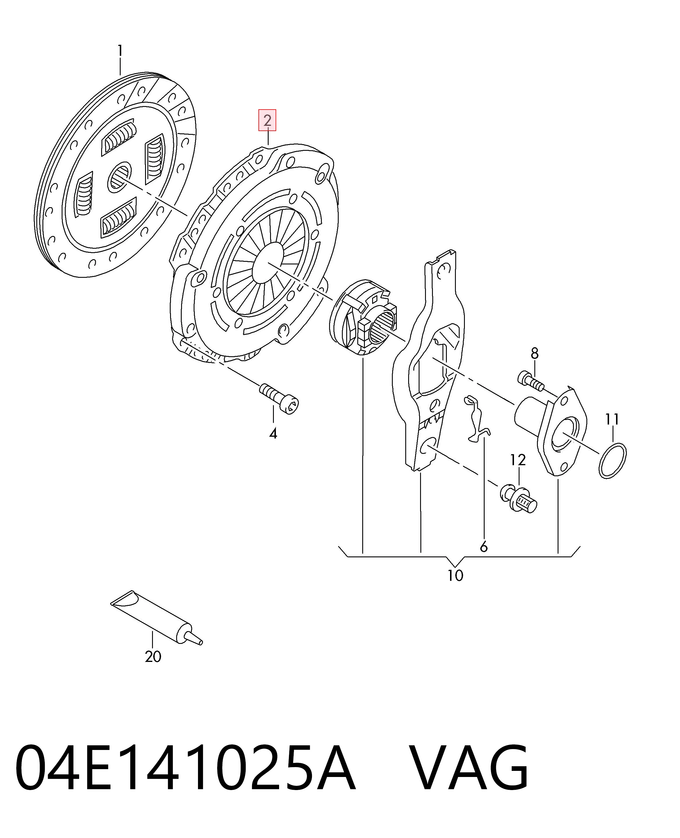 Cesta de embraiagem Audi A3 preço, a partir de 70,58 USD