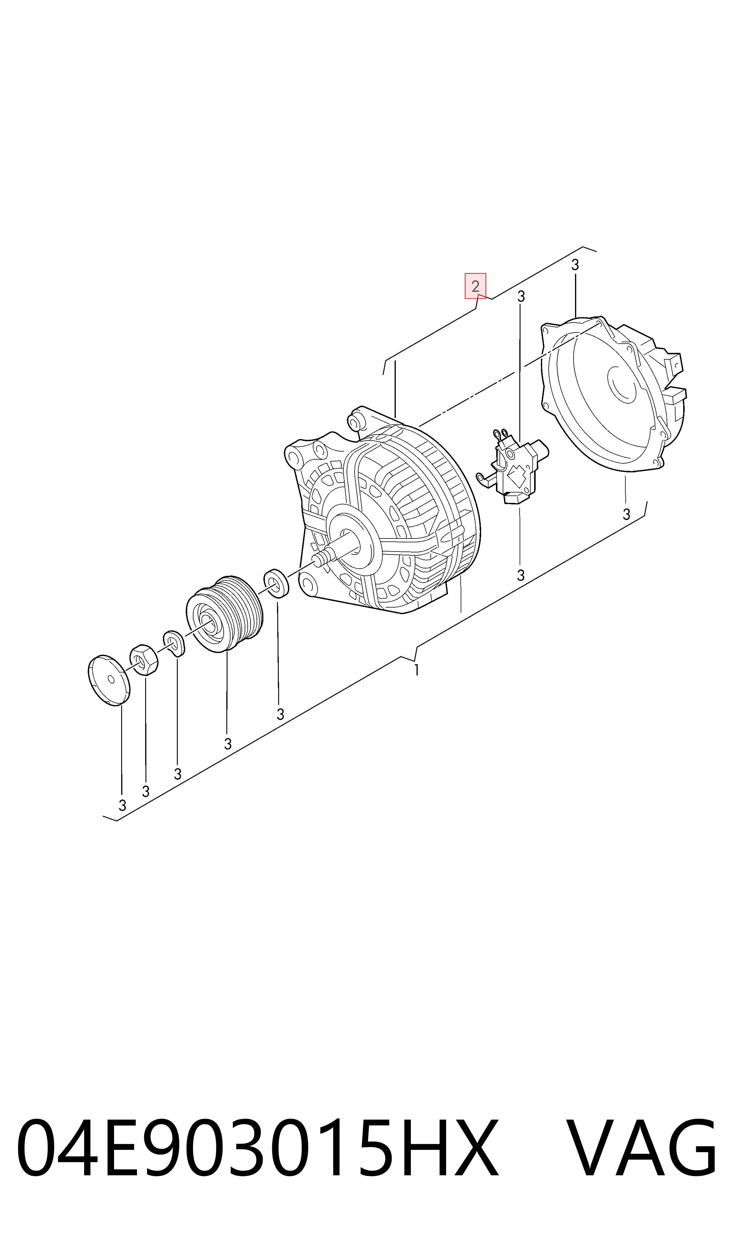 04E903015HX VAG