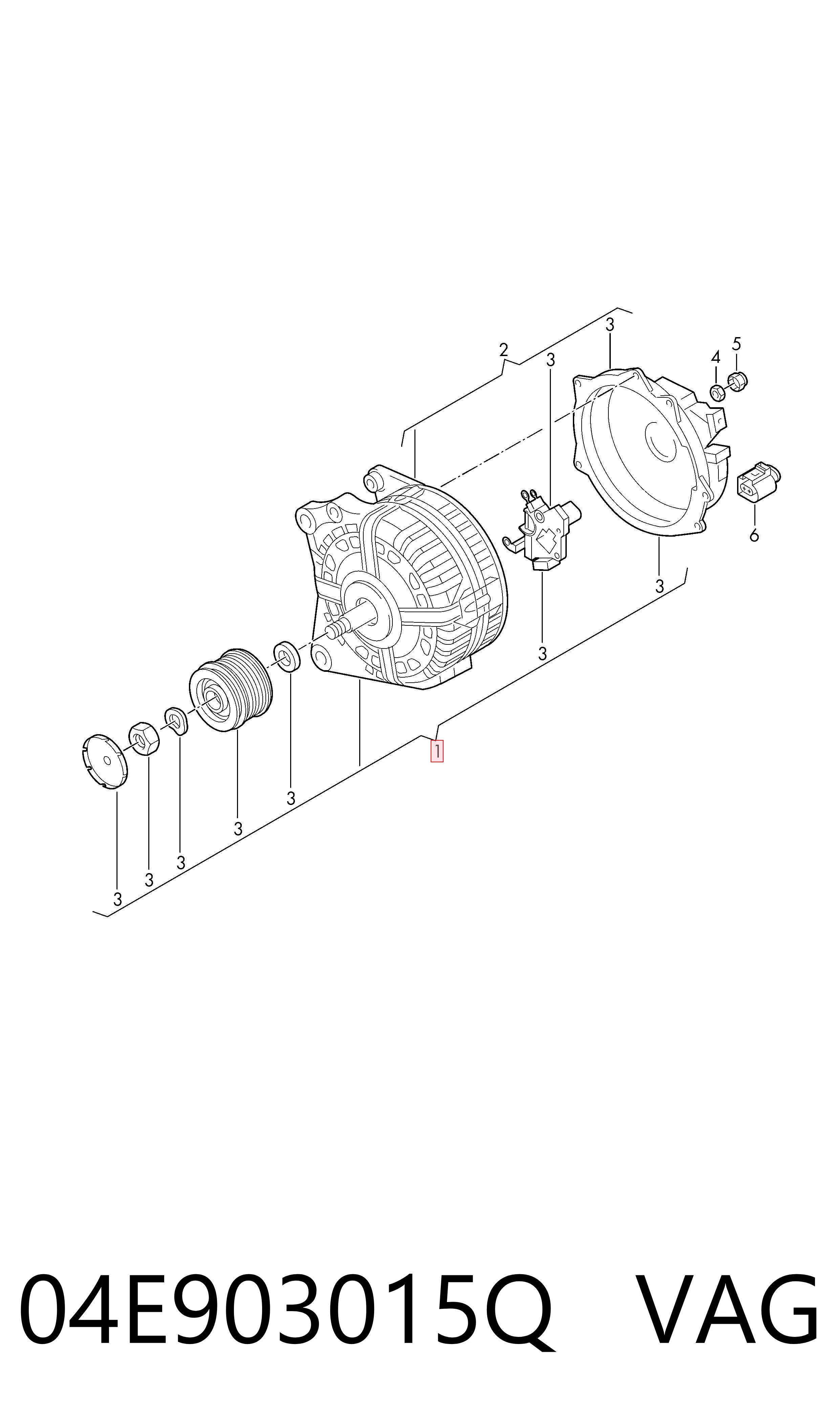04E903015Q VAG Gerador